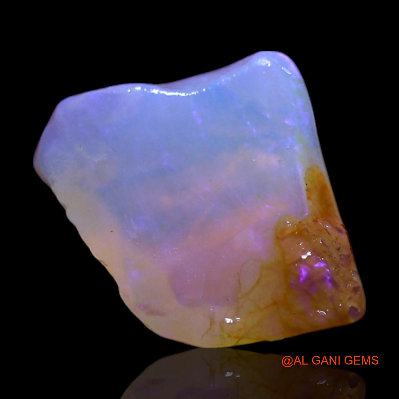 Natural Untreated Fire Opal Loose Gemstone Fancy Rough From Australia 3.00 Cts 13x9x6 mm RG-477