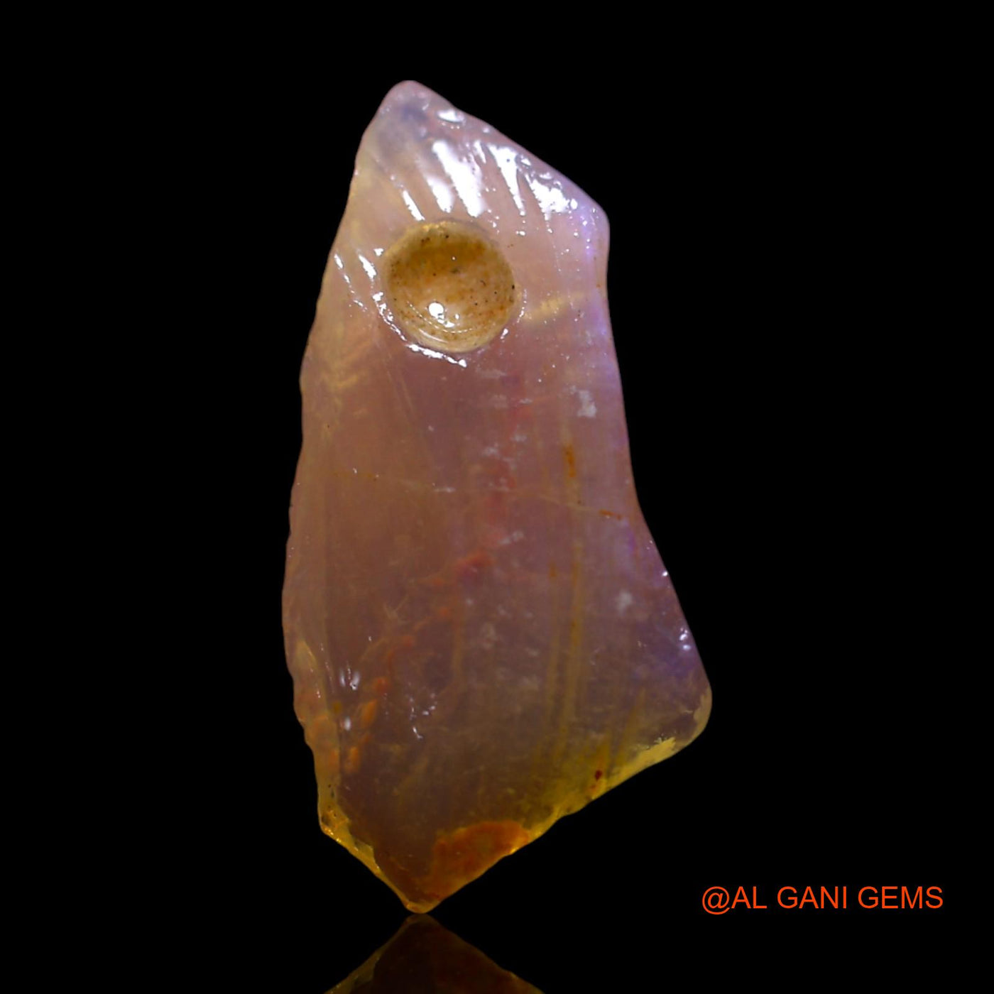 1.80 Cts Natural Australian Fire Opal Fancy Rough Loose Gemstone For Jewelry 17x8x3 mm RG-482