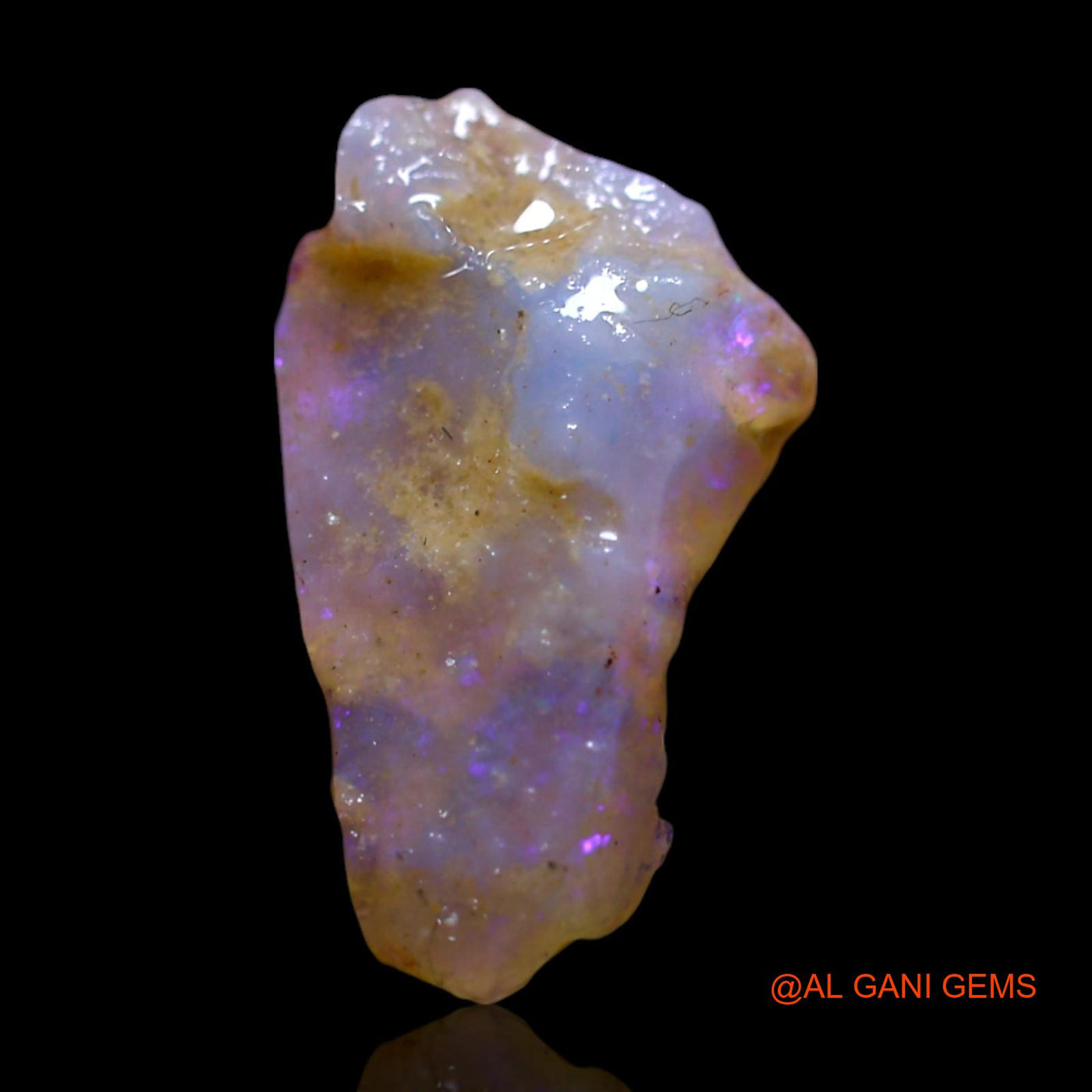 2.00 Cts Natural Australian Fire Opal Loose Gemstone Fancy Rough 15x8x4 mm RG-484