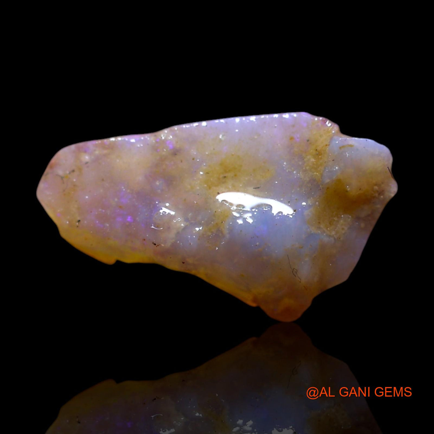 2.00 Cts Natural Australian Fire Opal Loose Gemstone Fancy Rough 15x8x4 mm RG-484