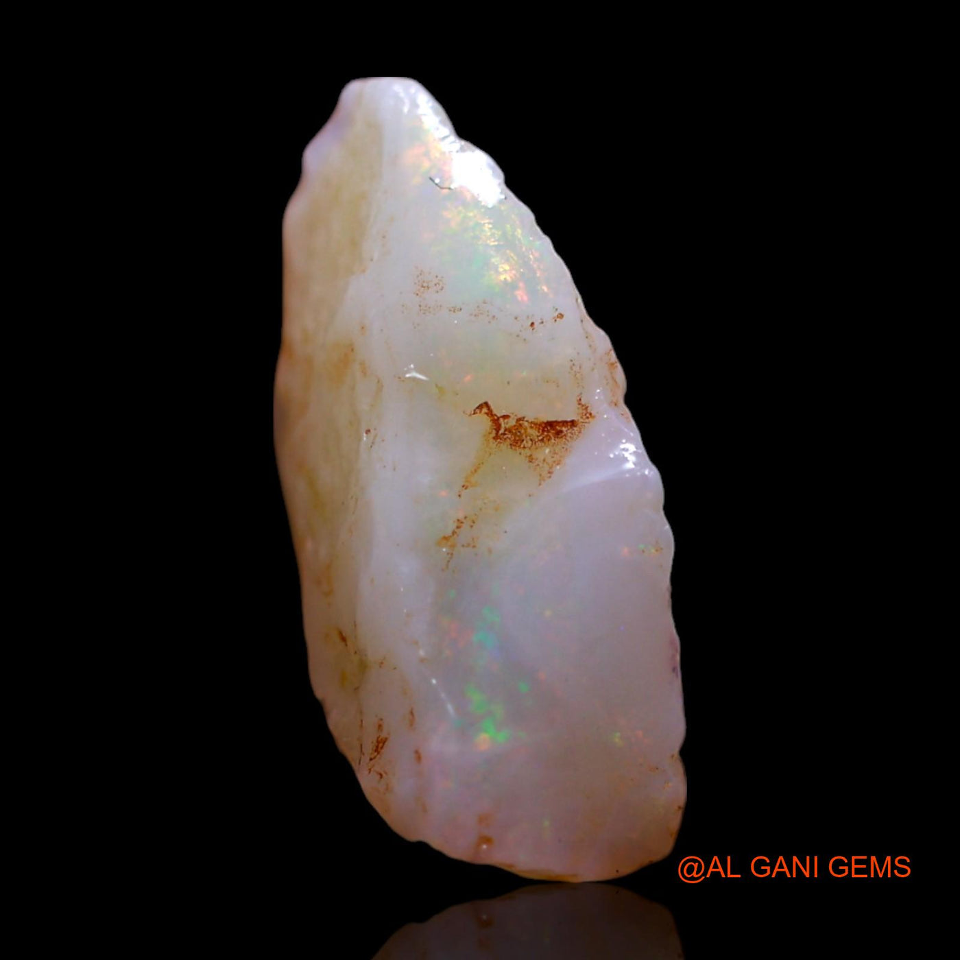 Natural Fire Opal Gemstone 2.00 Cts Loose Fancy Rough From Australia 14x8x6 mm RG-494