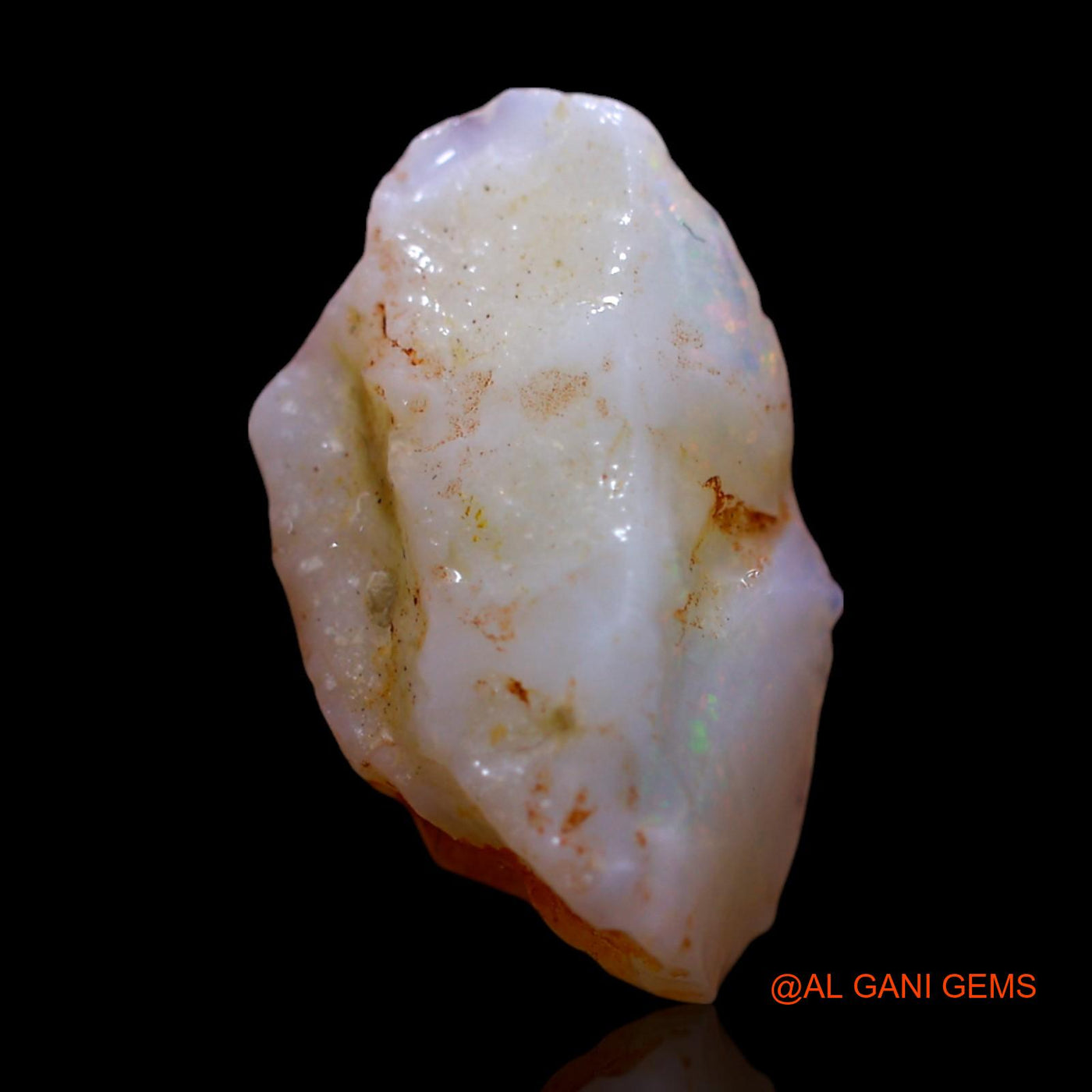 Natural Fire Opal Gemstone 2.00 Cts Loose Fancy Rough From Australia 14x8x6 mm RG-494