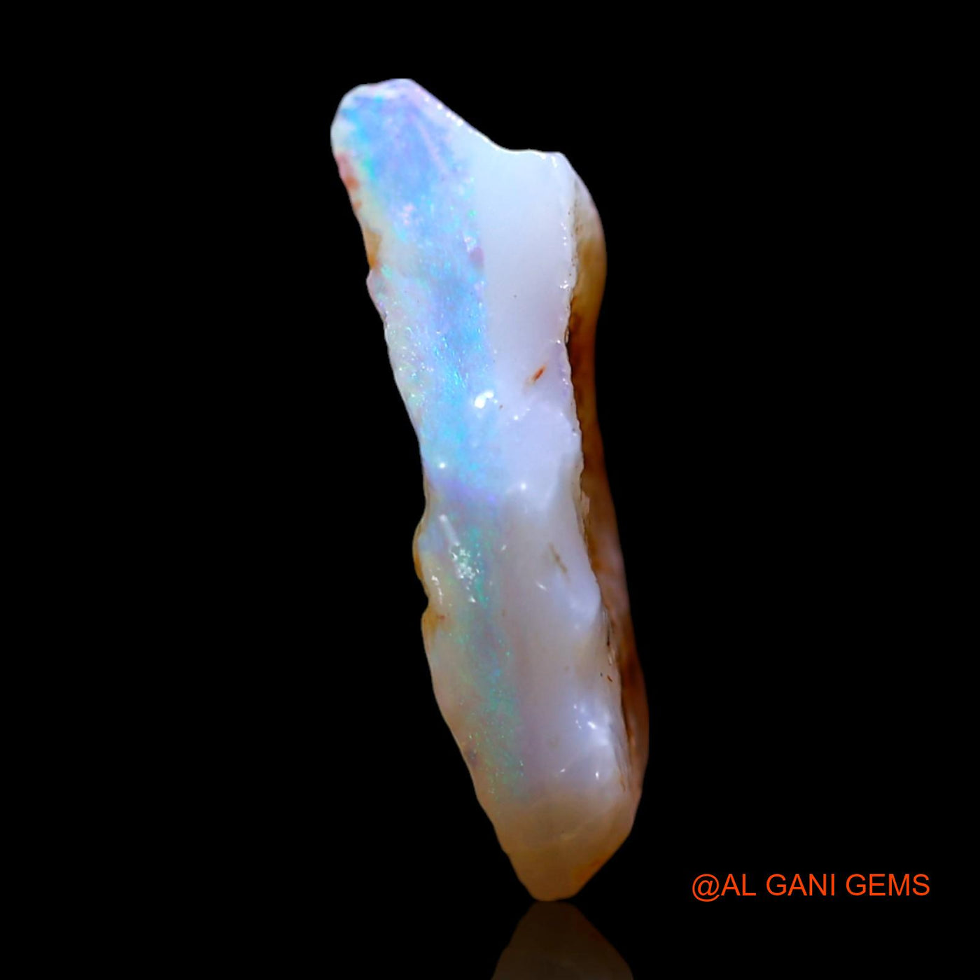 Natural Fire Opal Gemstone 2.00 Cts Loose Fancy Rough From Australia 15x8x4 mm RG-497