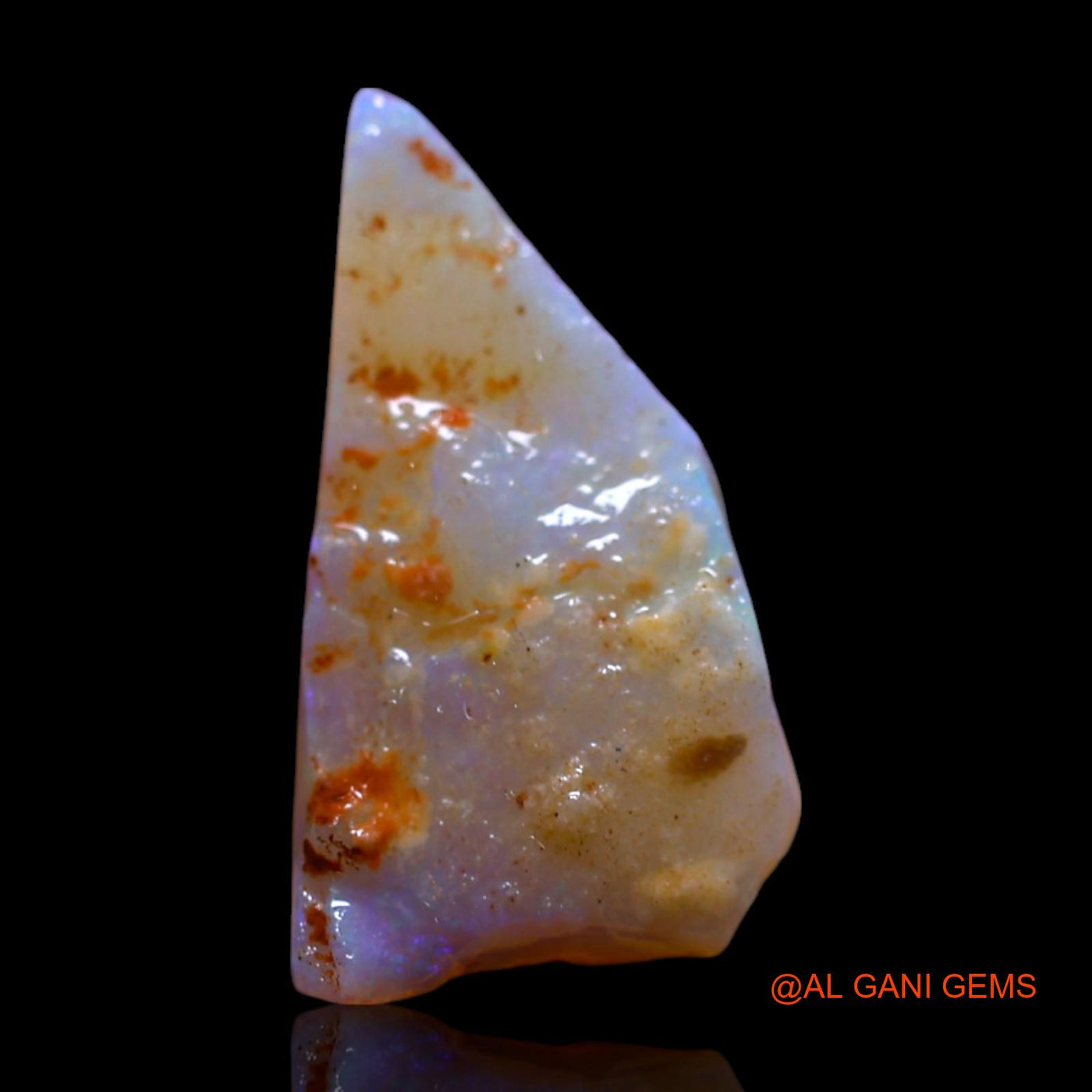 Natural Fire Opal Gemstone 2.00 Cts Loose Fancy Rough From Australia 15x8x4 mm RG-497