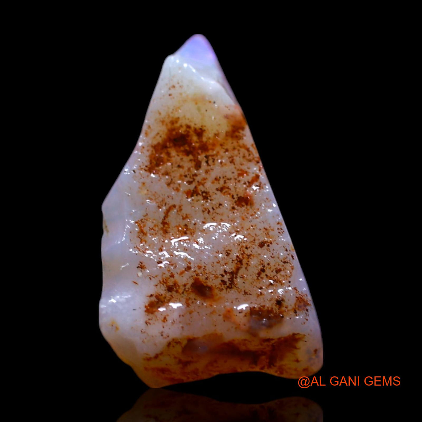 Natural Fire Opal Gemstone 2.00 Cts Loose Fancy Rough From Australia 15x8x4 mm RG-497