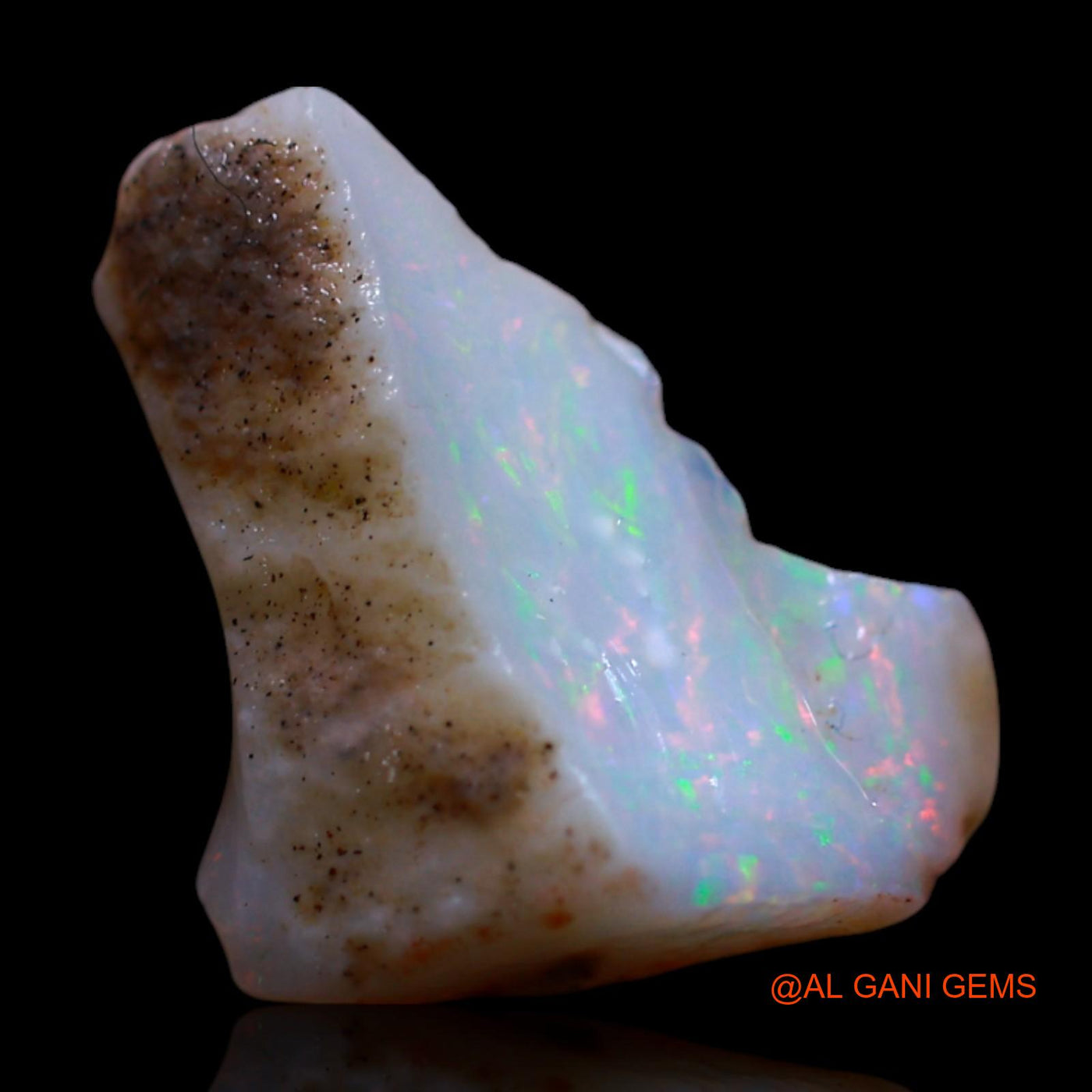 Natural Fire Opal Gemstone 2.00 Cts Loose Fancy Rough From Australia 11x10x5 mm RG-498