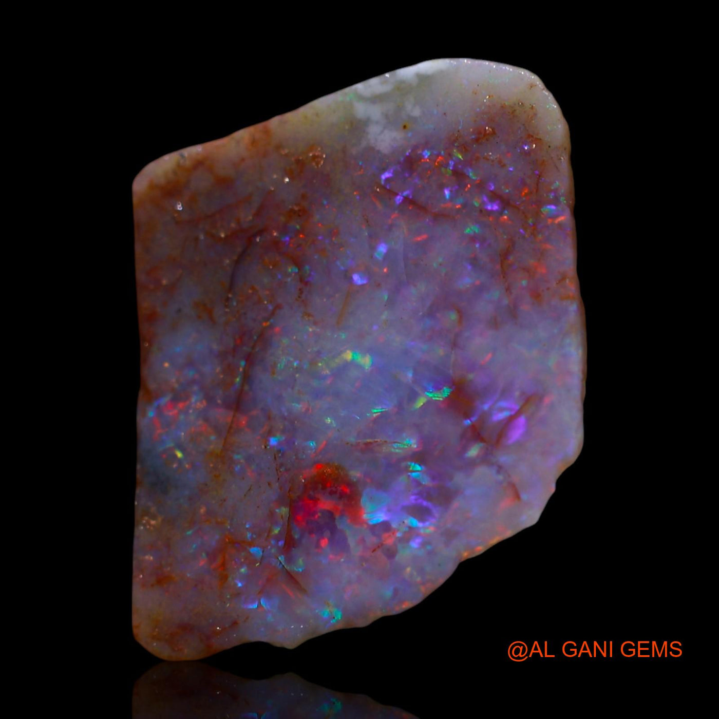 4.00 Cts Unheated Australian Fire Opal Loose Gemstone Fancy Rough Natural 20x16x3 mm RG-4