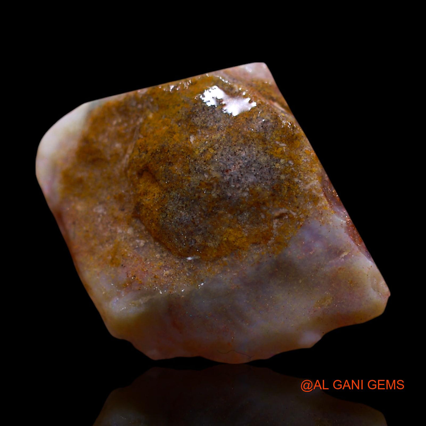 4.00 Cts Unheated Australian Fire Opal Loose Gemstone Fancy Rough Natural 20x16x3 mm RG-4
