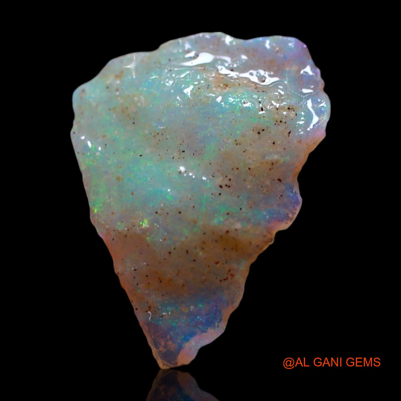 1.50 Cts Unheated Australian Fire Opal Loose Gemstone Fancy Rough Natural 12x10x3 mm RG-505