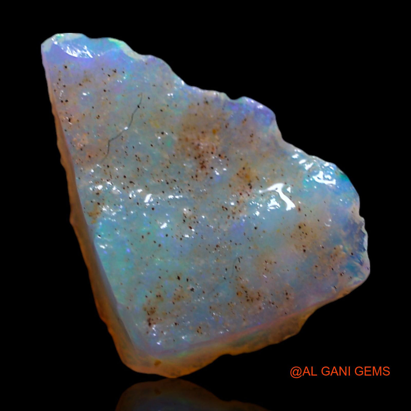 1.50 Cts Unheated Australian Fire Opal Loose Gemstone Fancy Rough Natural 12x10x3 mm RG-505