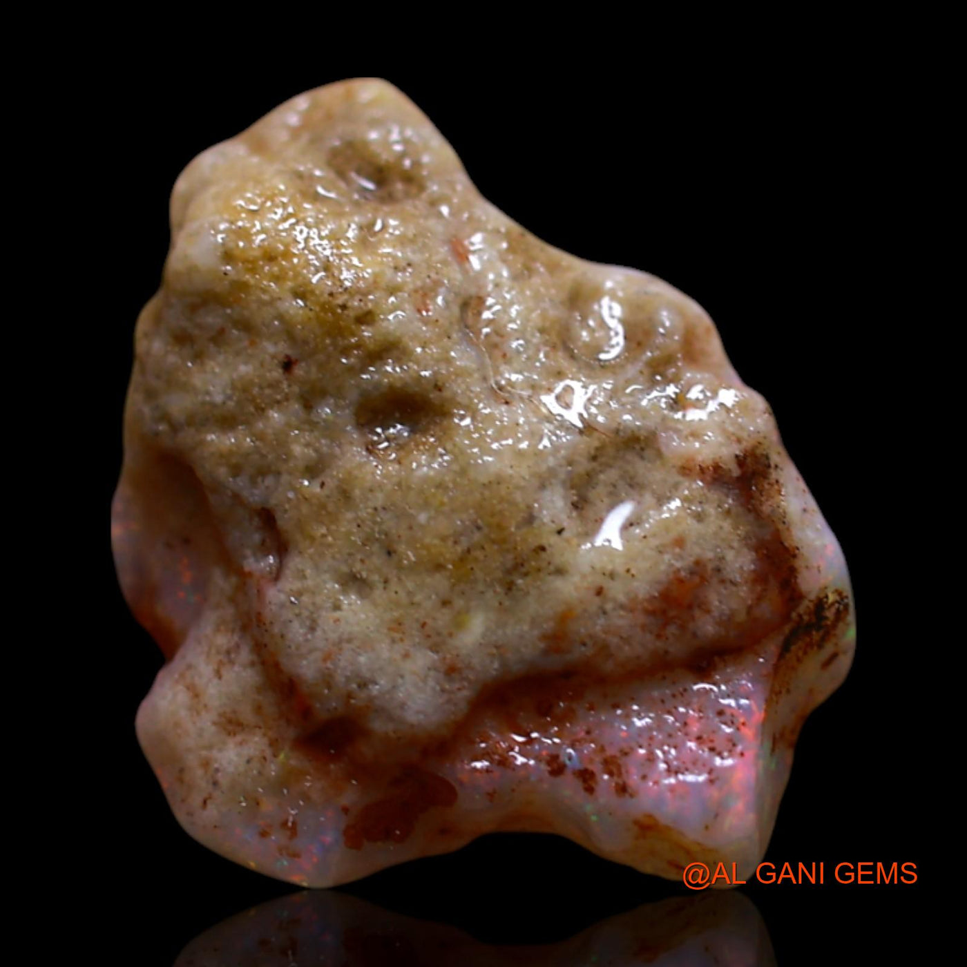 2.00 Cts Natural Australian Fire Opal Fancy Rough Loose Gemstone For Jewelry 12x10x4 mm RG-506