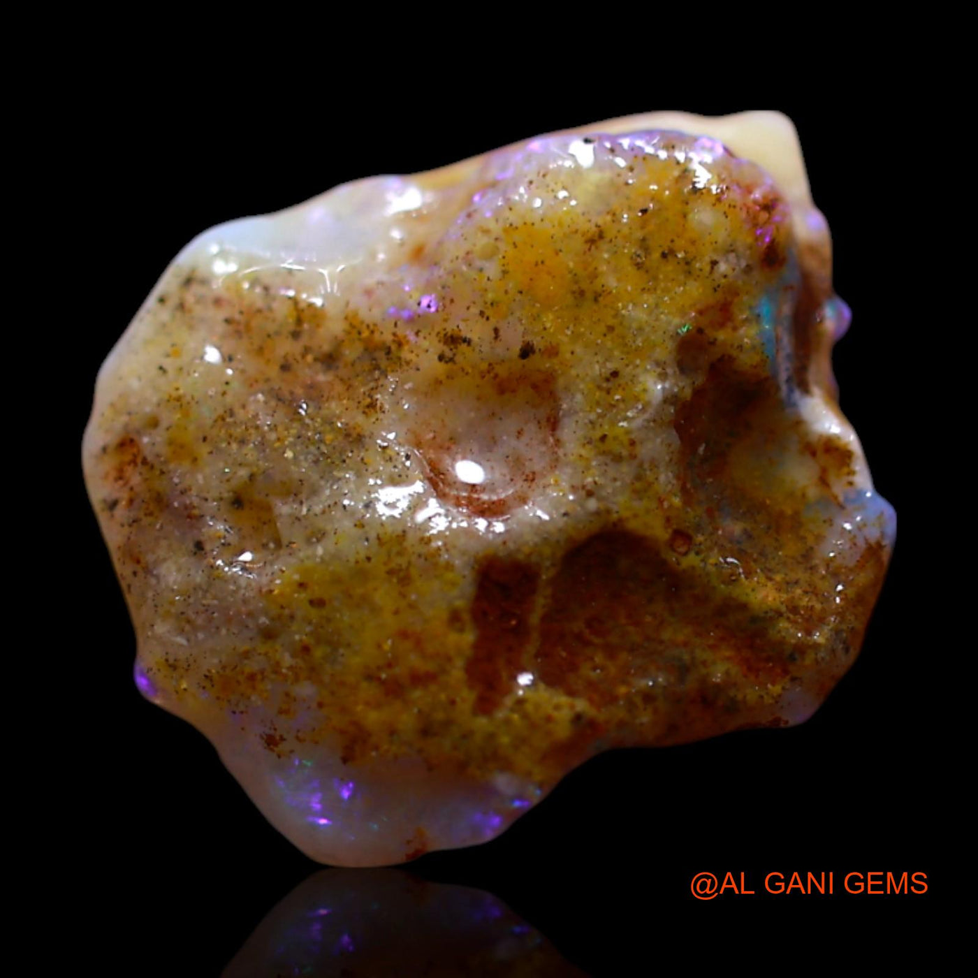 2.00 Cts Natural Australian Fire Opal Loose Gemstone Fancy Rough 13x10x4 mm RG-509