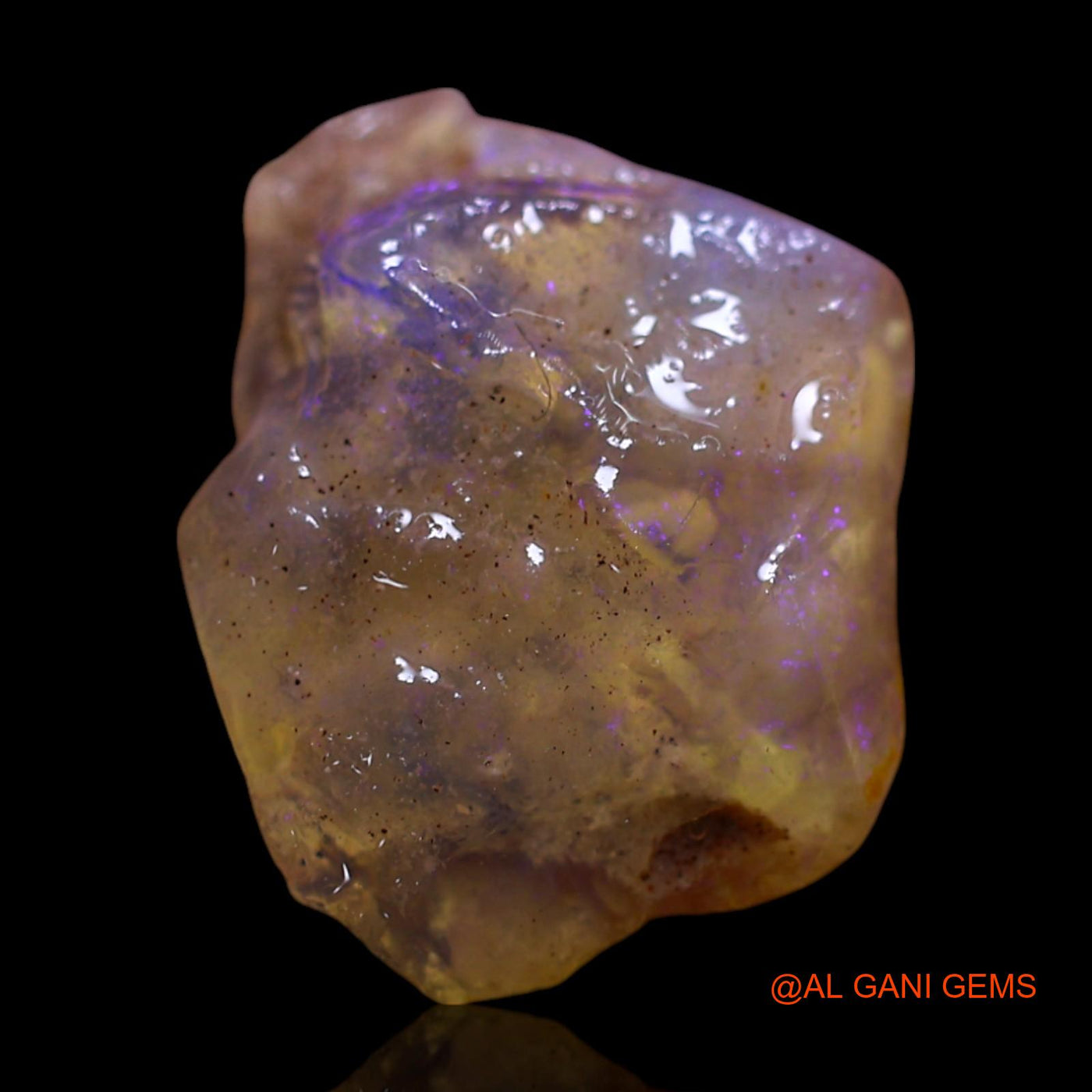 4.00 Cts Unheated Australian Fire Opal Loose Gemstone Fancy Rough Natural 15x11x5 mm RG-50