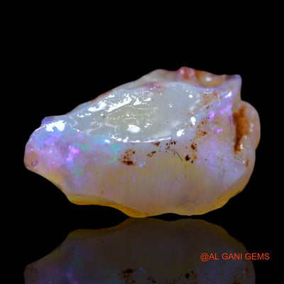 Natural Fire Opal Gemstone 2.00 Cts Loose Fancy Rough From Australia 13x9x4 mm RG-514