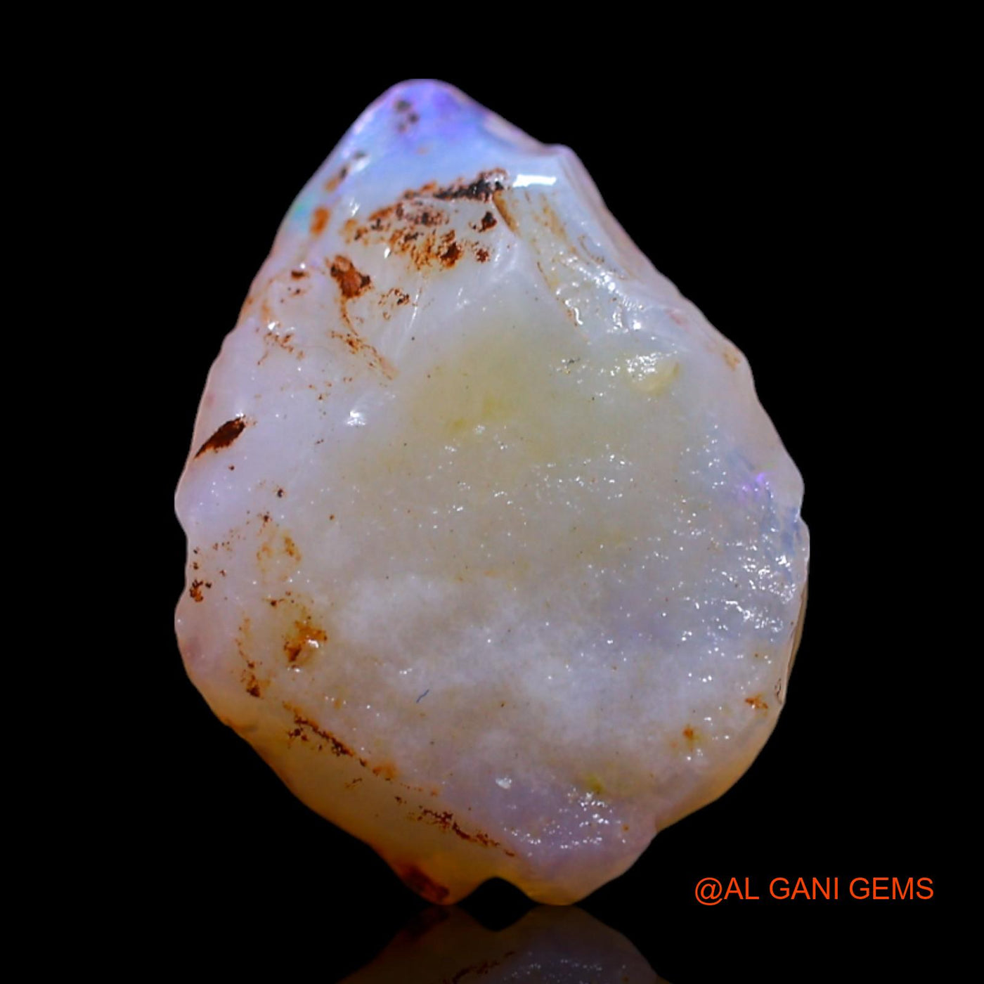 Natural Fire Opal Gemstone 2.00 Cts Loose Fancy Rough From Australia 13x9x4 mm RG-514