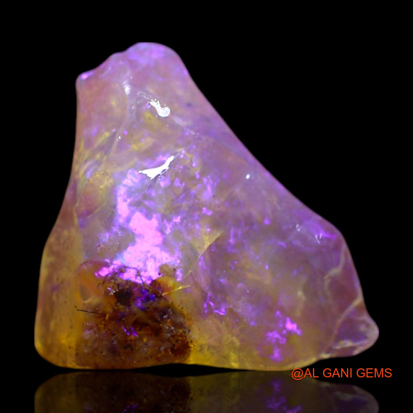 2.00 Cts Natural Australian Fire Opal Loose Gemstone Fancy Rough 12x9x4 mm RG-515