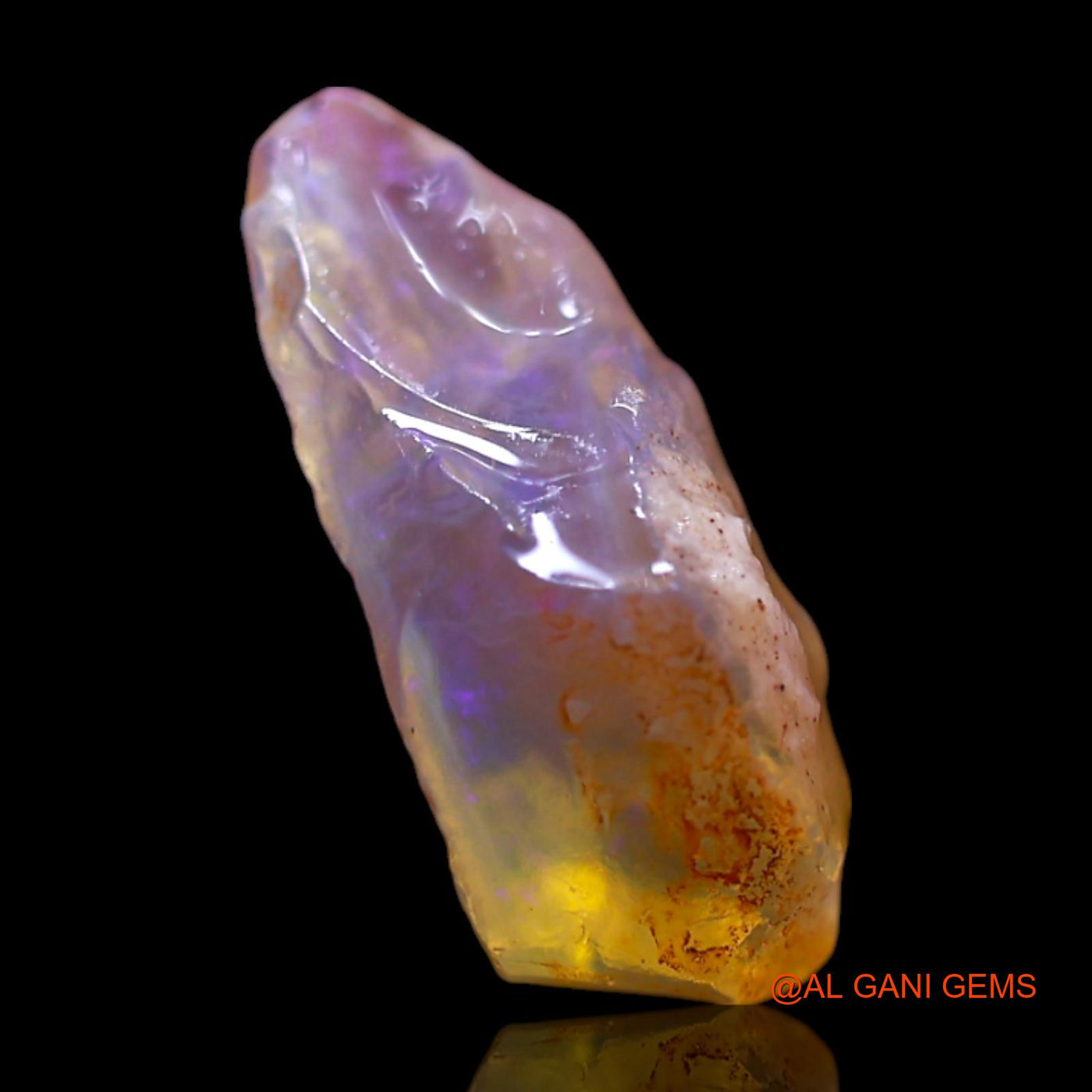 2.00 Cts Natural Australian Fire Opal Loose Gemstone Fancy Rough 13x7x5 mm RG-517
