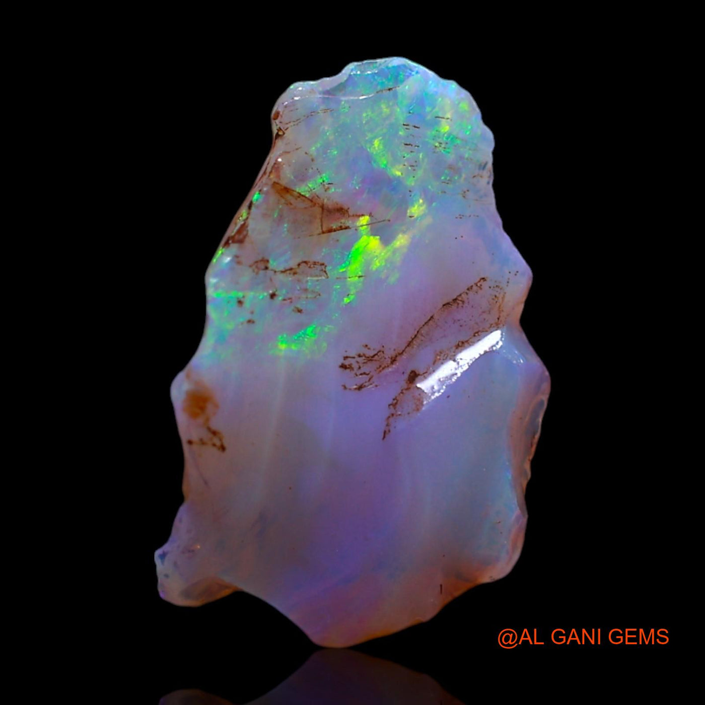 1.00 Cts Natural Australian Fire Opal Loose Gemstone Fancy Rough 12x8x3 mm RG-519