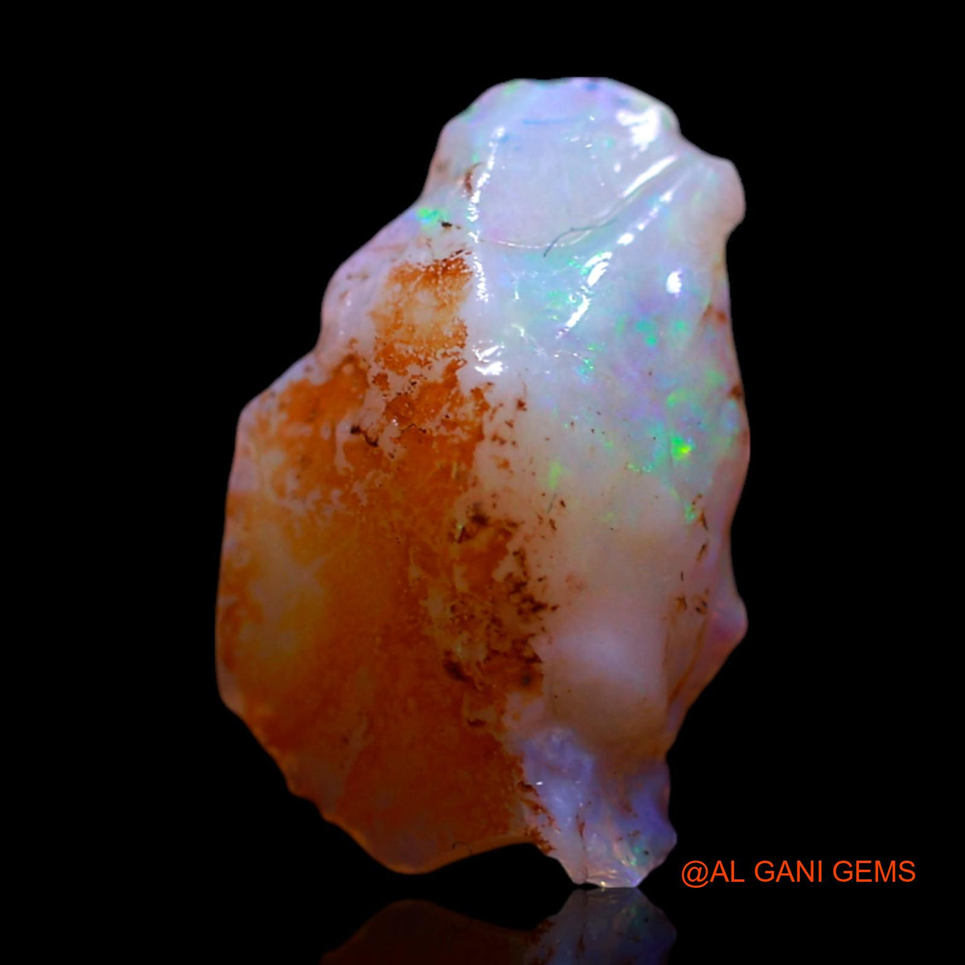 1.00 Cts Natural Australian Fire Opal Loose Gemstone Fancy Rough 12x8x3 mm RG-519