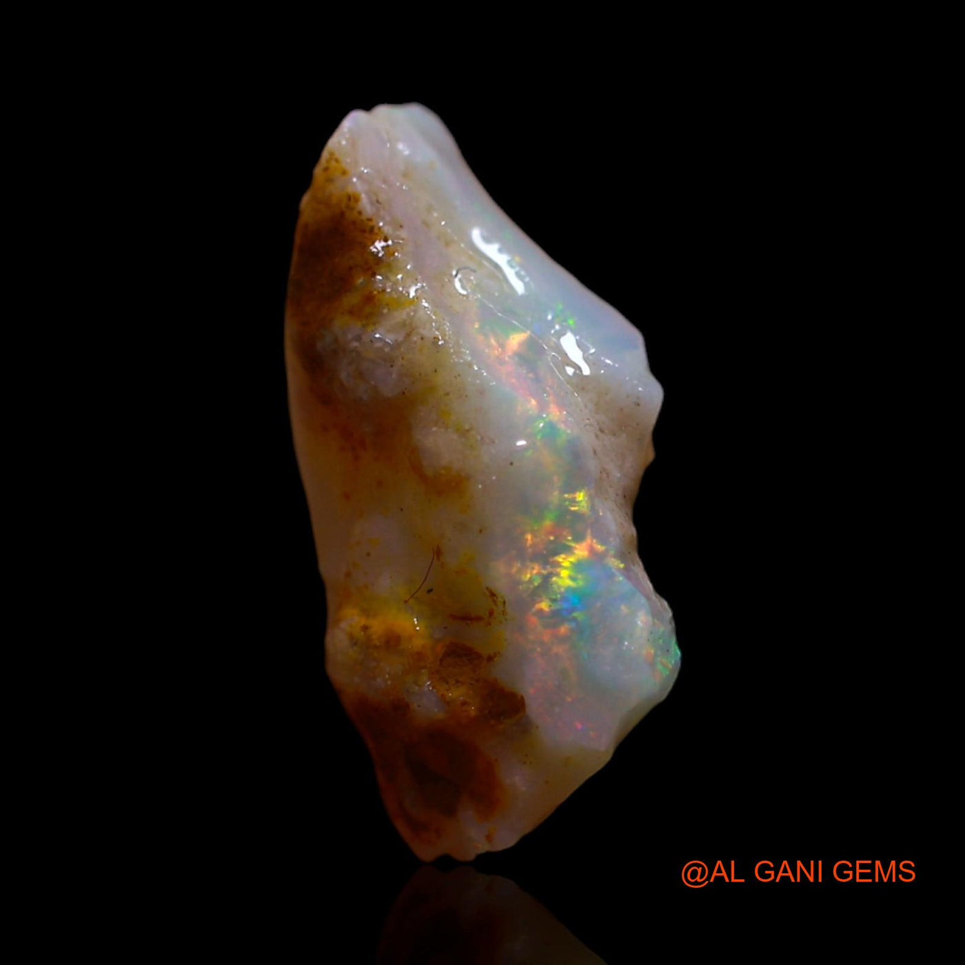 2.00 Cts Natural Australian Fire Opal Loose Gemstone Fancy Rough 14x7x4 mm RG-522