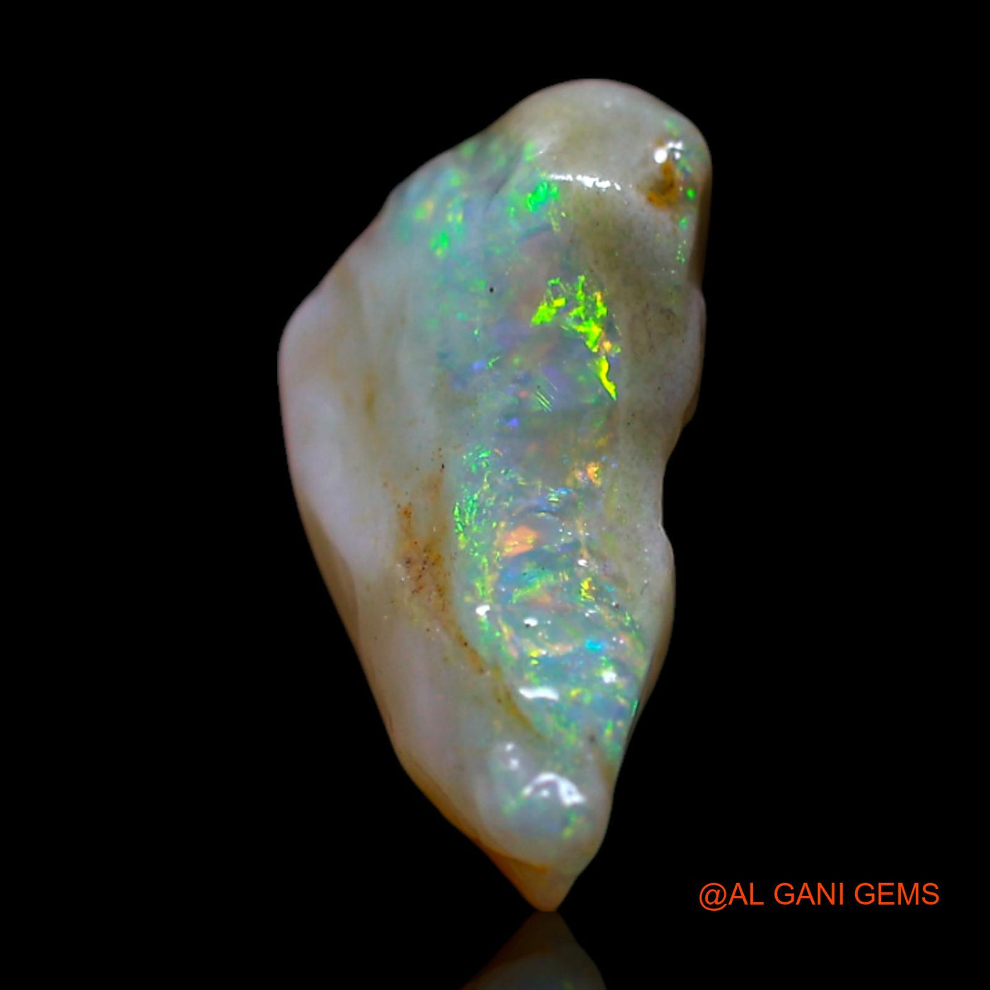 Natural Fire Opal Gemstone 2.00 Cts Loose Fancy Rough From Australia 11x9x4 mm RG-529