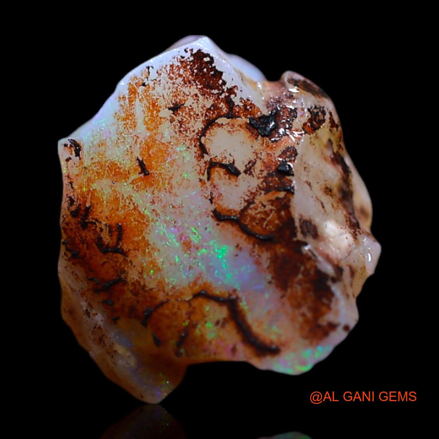 2.00 Cts Natural Australian Fire Opal Loose Gemstone Fancy Rough 11x9x6 mm RG-532