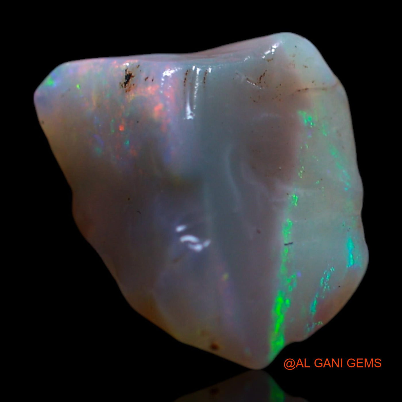 Natural Untreated Fire Opal Loose Gemstone Fancy Rough From Australia 2.00 Cts 11x8x6 mm RG-533