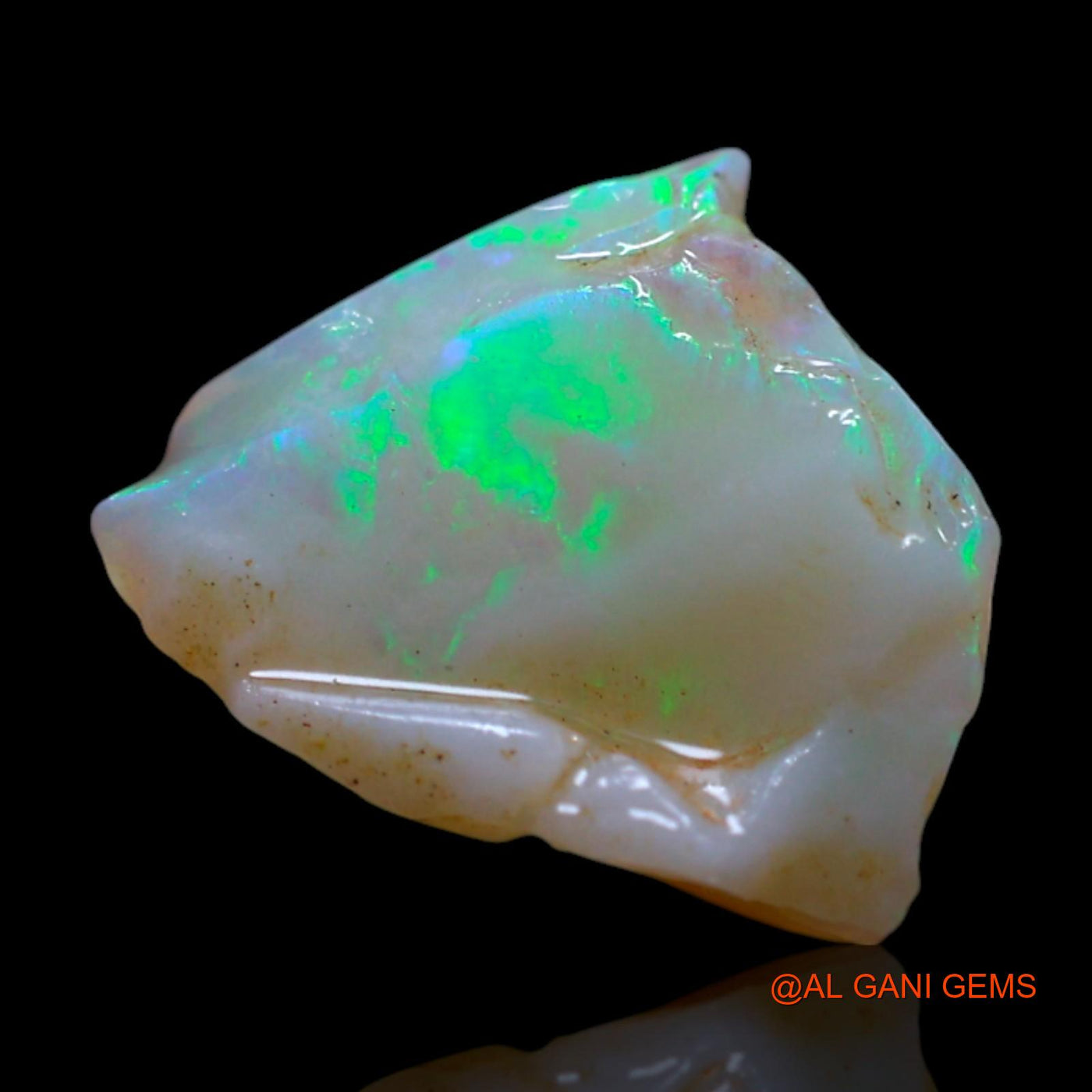 Natural Untreated Fire Opal Loose Gemstone Fancy Rough From Australia 2.00 Cts 11x9x4 mm RG-537