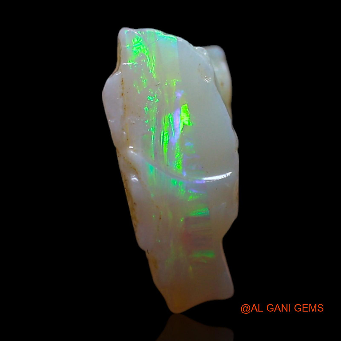 Natural Untreated Fire Opal Loose Gemstone Fancy Rough From Australia 2.00 Cts 11x9x4 mm RG-537