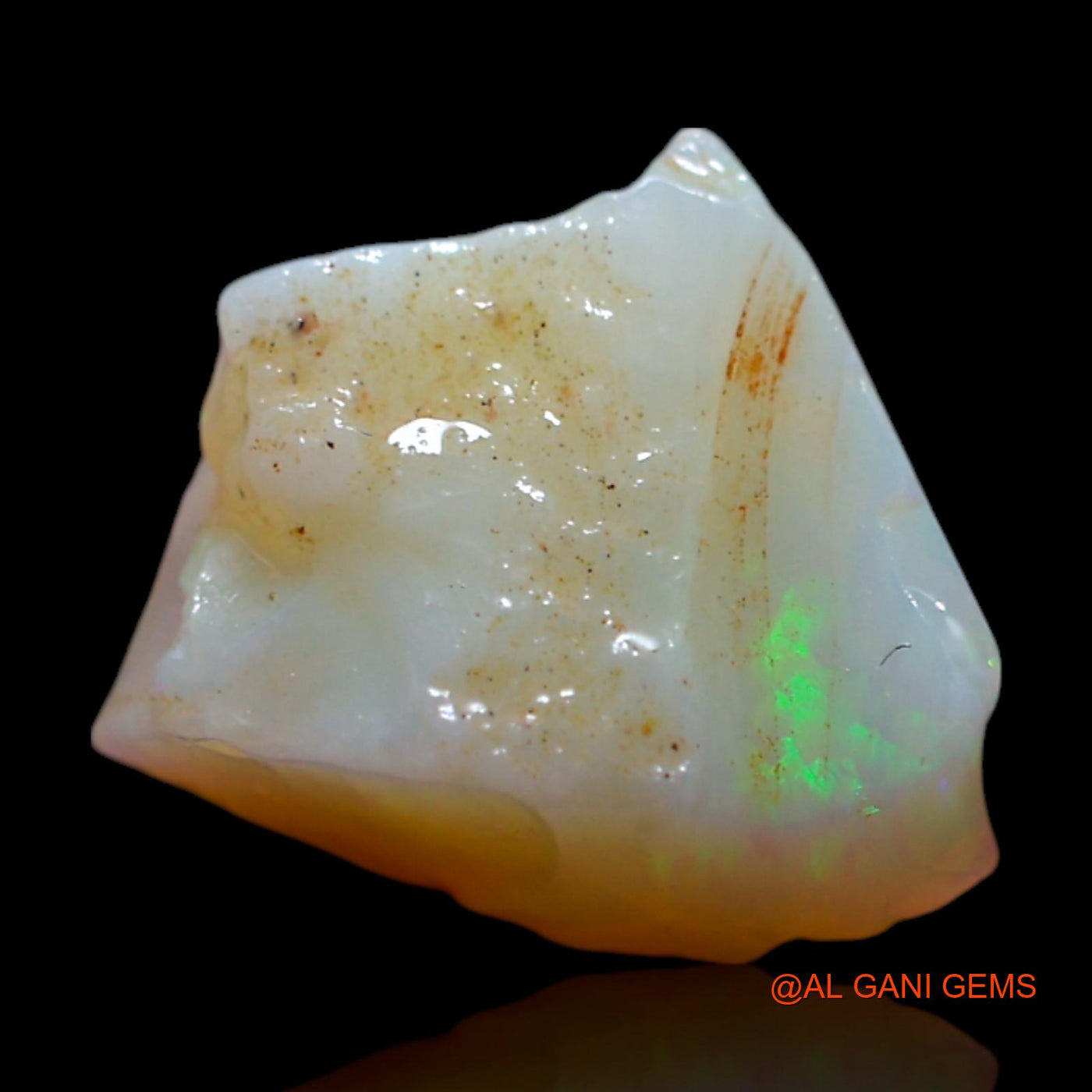 Natural Untreated Fire Opal Loose Gemstone Fancy Rough From Australia 2.00 Cts 11x9x4 mm RG-537