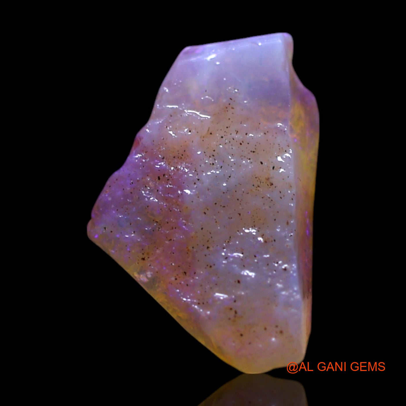Natural Fire Opal Gemstone 1.80 Cts Loose Fancy Rough From Australia 13x8x3 mm RG-544