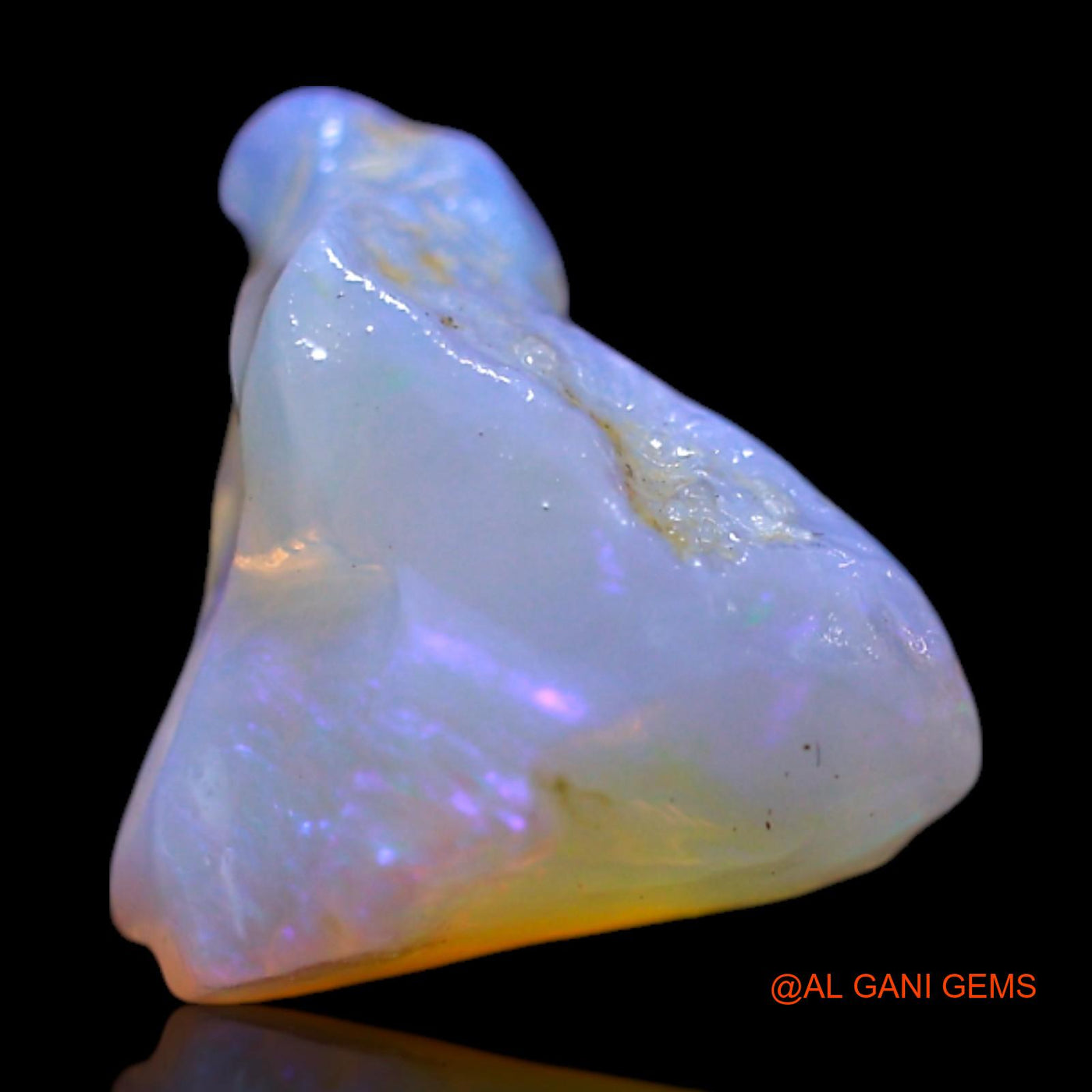 2.00 Cts Natural Australian Fire Opal Loose Gemstone Fancy Rough 11x9x5 mm RG-545
