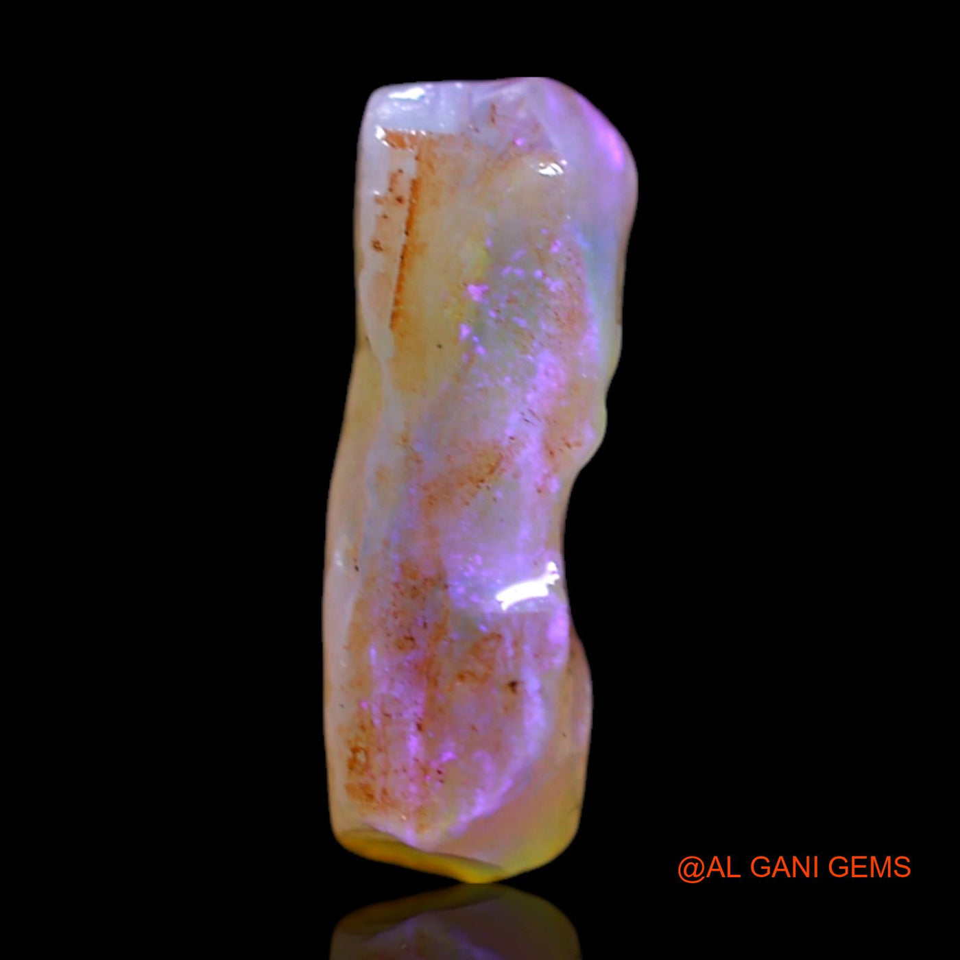 2.00 Cts Natural Australian Fire Opal Loose Gemstone Fancy Rough 10x9x3 mm RG-549