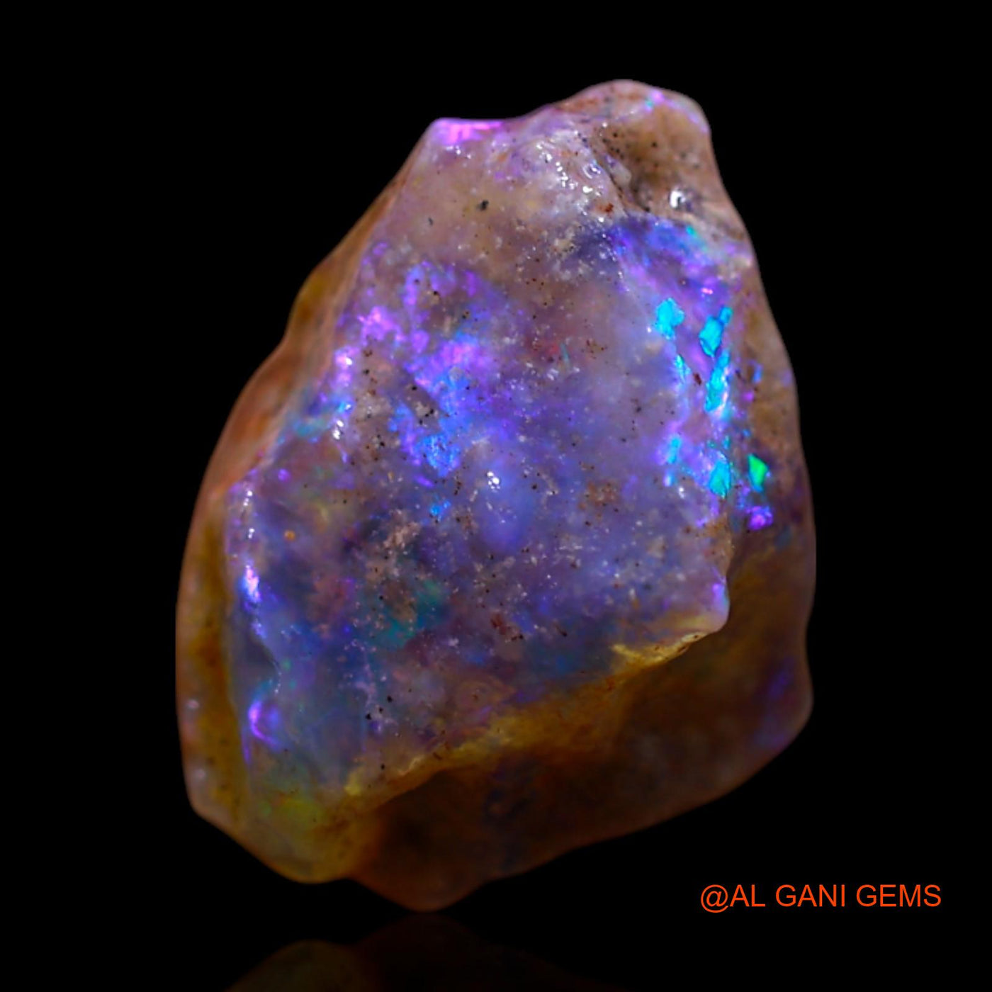 Natural Untreated Fire Opal Loose Gemstone Fancy Rough From Australia 3.00 Cts 12x9x5 mm RG-556