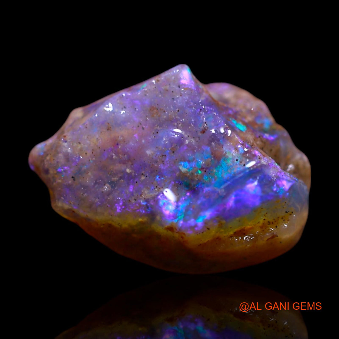 Natural Untreated Fire Opal Loose Gemstone Fancy Rough From Australia 3.00 Cts 12x9x5 mm RG-556