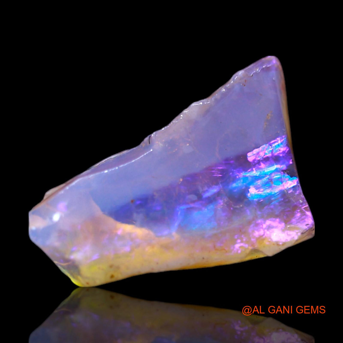 Natural Untreated Fire Opal Loose Gemstone Fancy Rough From Australia 2.00 Cts 12x7x5 mm RG-557