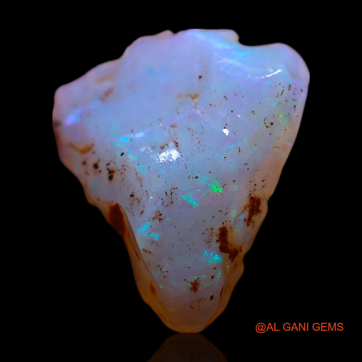 Natural Untreated Fire Opal Loose Gemstone Fancy Rough From Australia 1.00 Cts 11x9x3 mm RG-562