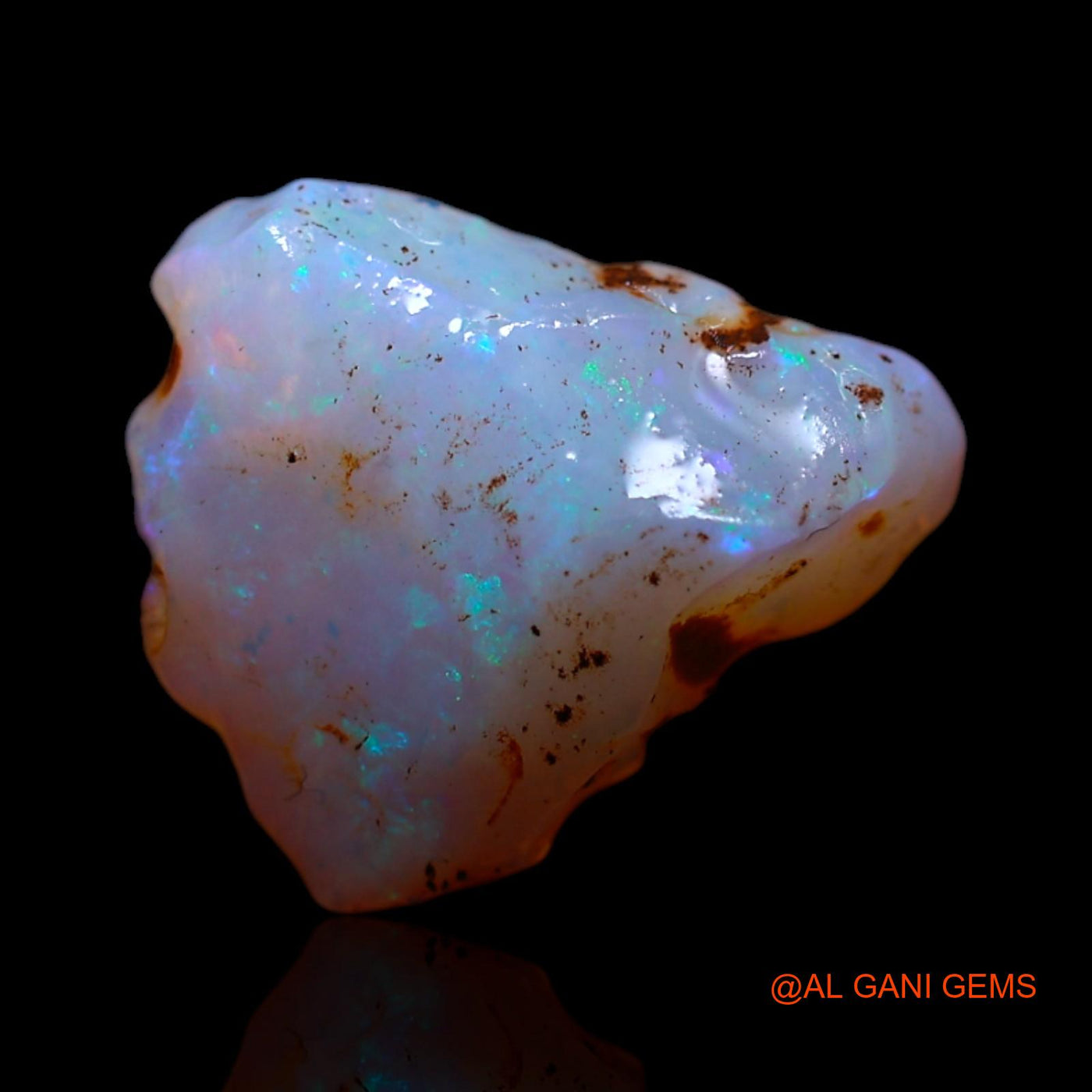Natural Untreated Fire Opal Loose Gemstone Fancy Rough From Australia 1.00 Cts 11x9x3 mm RG-562