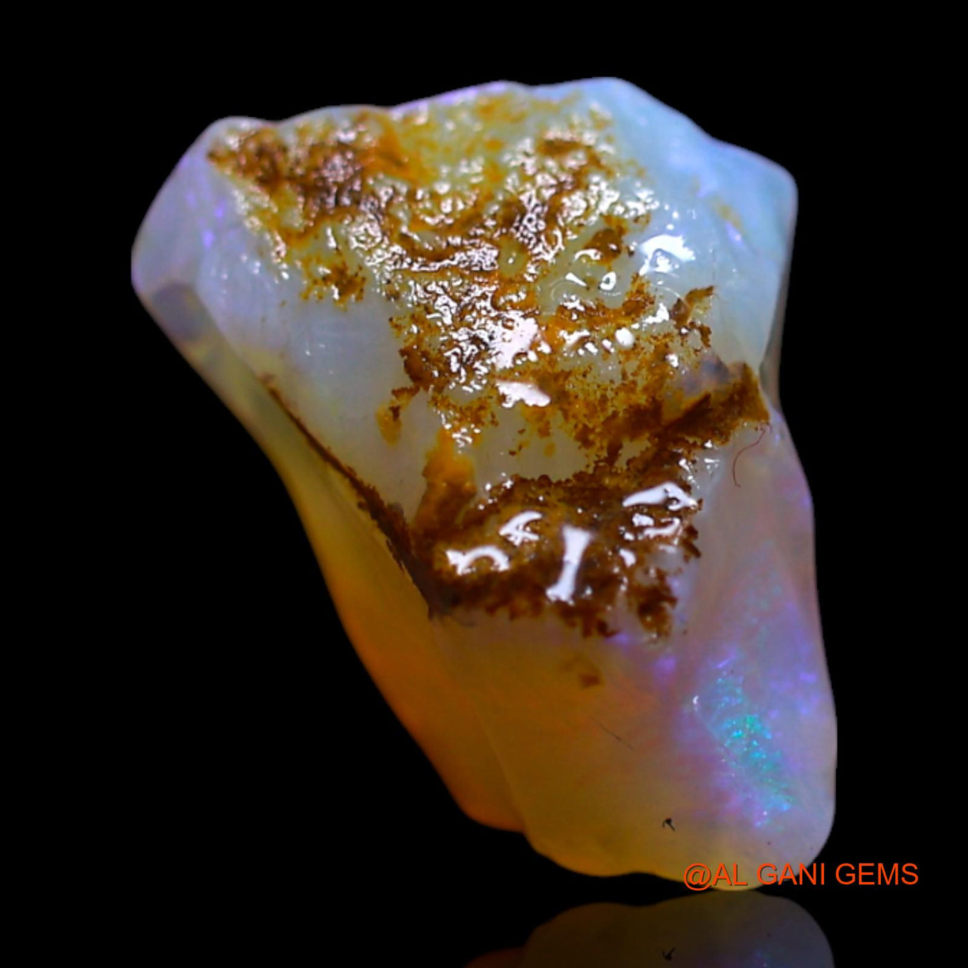 2.00 Cts Natural Australian Fire Opal Loose Gemstone Fancy Rough 10x7x6 mm RG-563