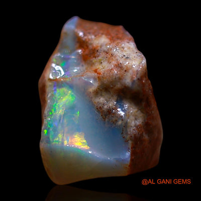 Natural Fire Opal Gemstone 2.00 Cts Loose Fancy Rough From Australia 10x9x7 mm RG-568