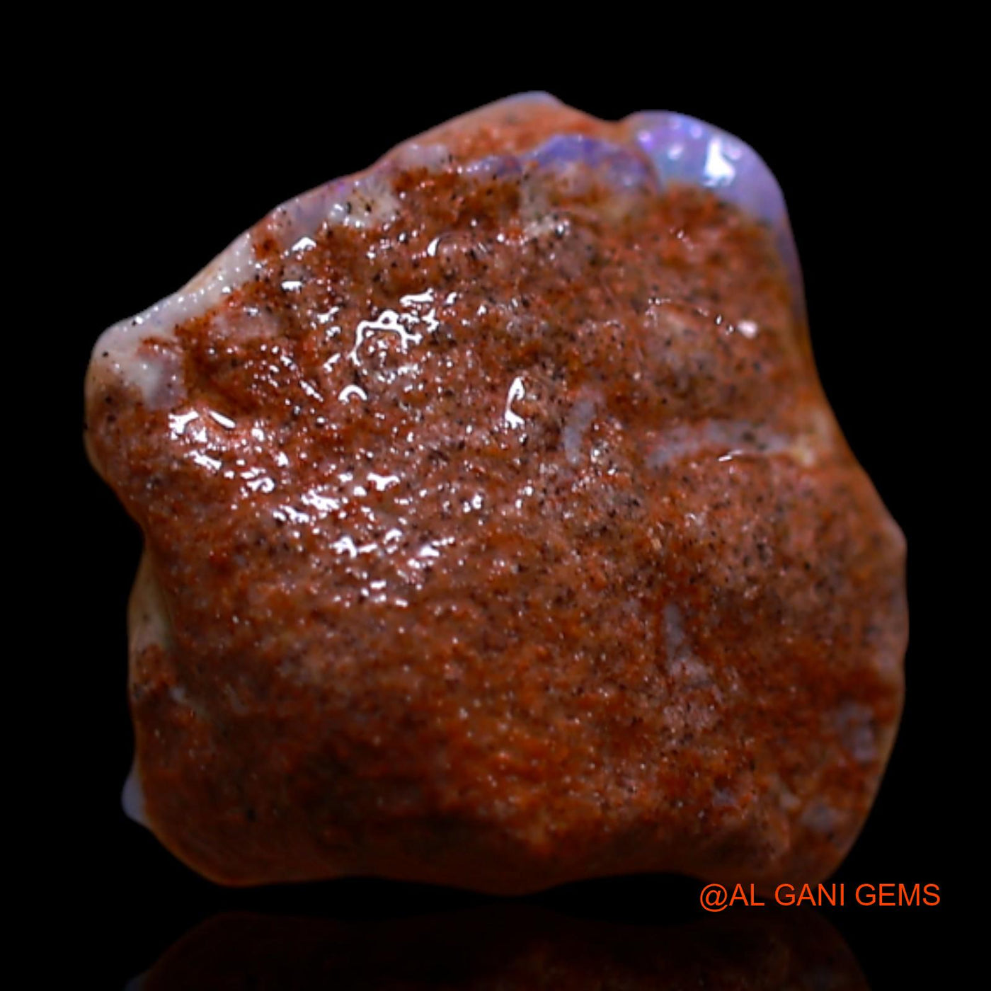 Natural Fire Opal Gemstone 2.00 Cts Loose Fancy Rough From Australia 10x9x7 mm RG-568