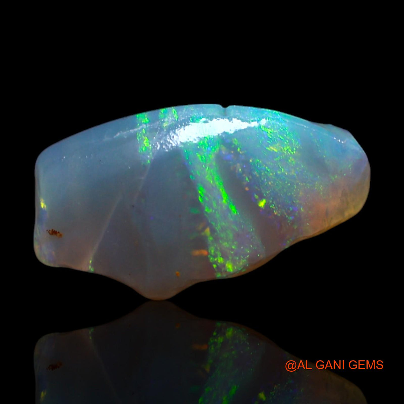 Natural Untreated Fire Opal Loose Gemstone Fancy Rough From Australia 1.00 Cts 11x6x4 mm RG-572