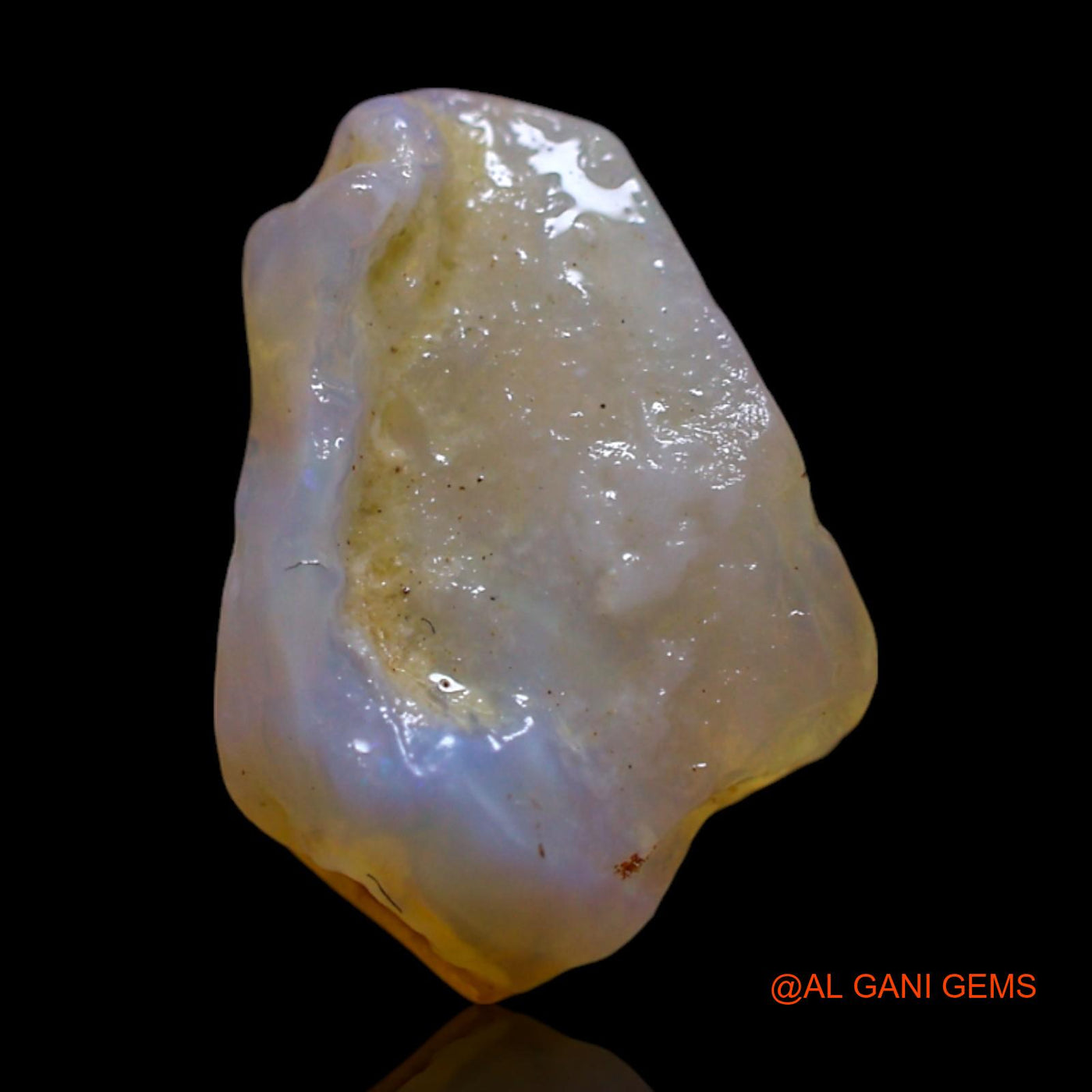 Natural Fire Opal Gemstone 2.00 Cts Loose Fancy Rough From Australia 11x8x4 mm RG-574