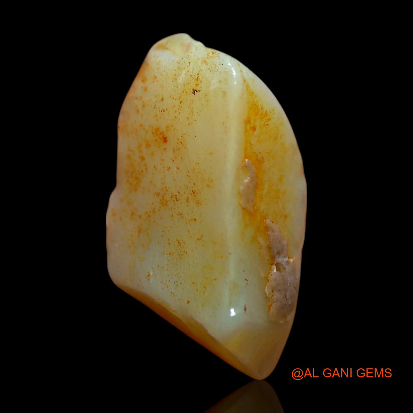 Natural Untreated Fire Opal Loose Gemstone Fancy Rough From Australia 4.00 Cts 16x7x5 mm RG-57
