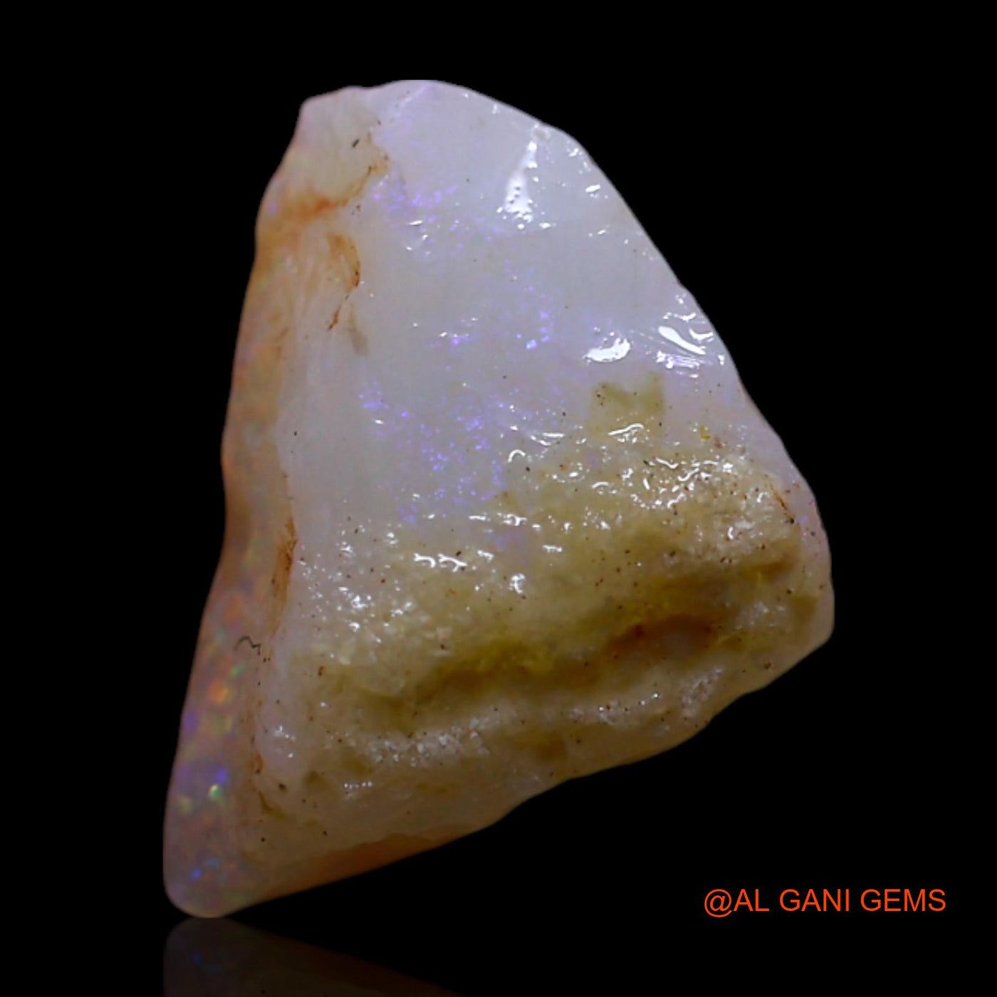 1.00 Cts Unheated Australian Fire Opal Loose Gemstone Fancy Rough Natural 10x7x4 mm RG-581