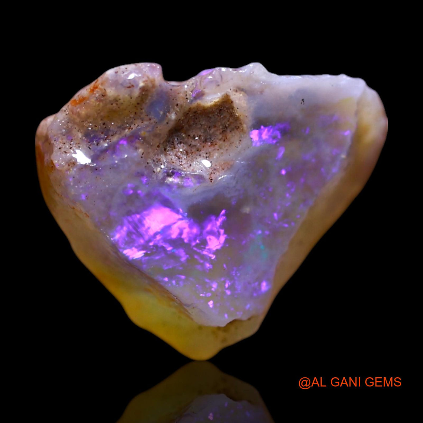 4.00 Cts Unheated Australian Fire Opal Loose Gemstone Fancy Rough Natural 13x12x6 mm RG-58
