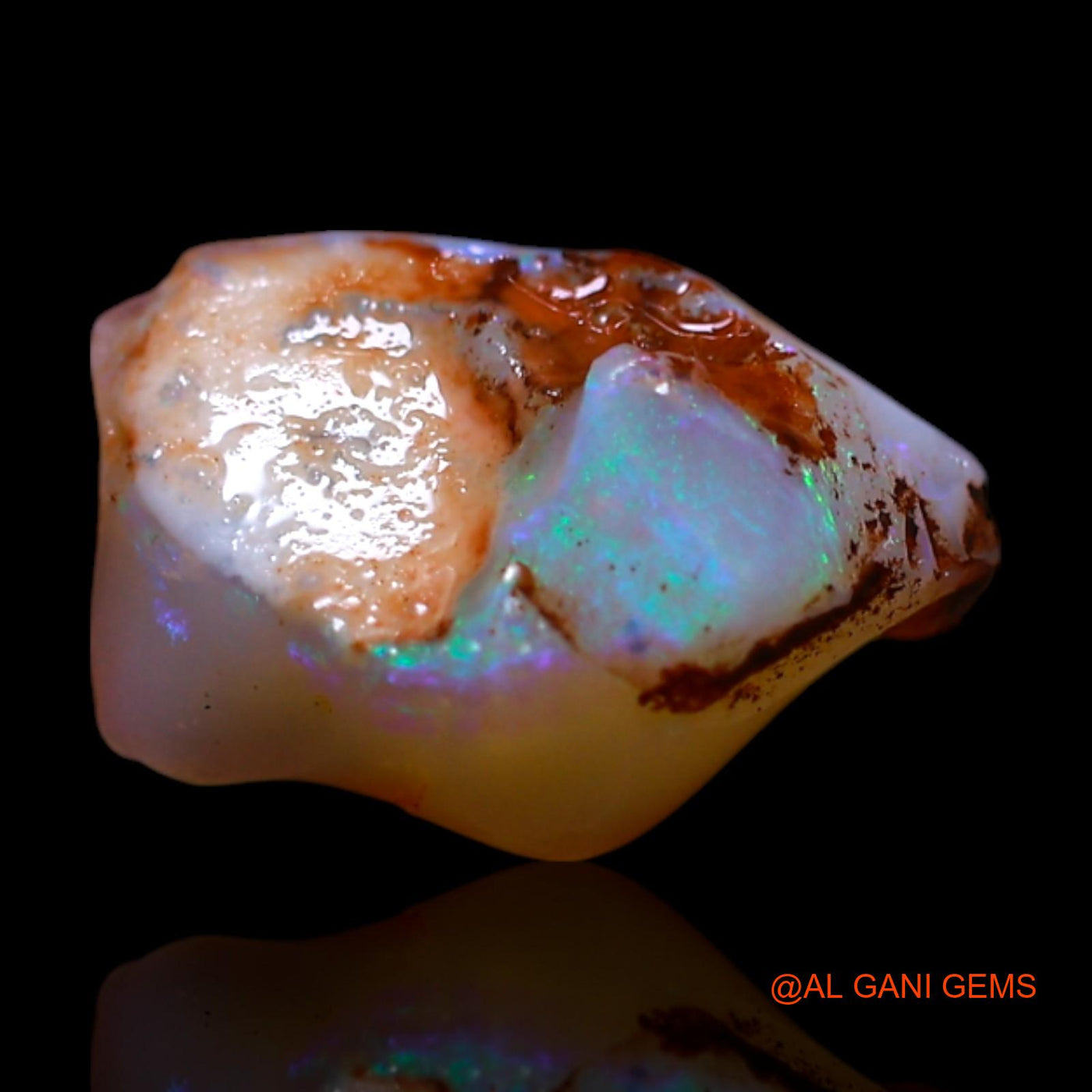 1.00 Cts Natural Australian Fire Opal Loose Gemstone Fancy Rough 10x7x4 mm RG-590