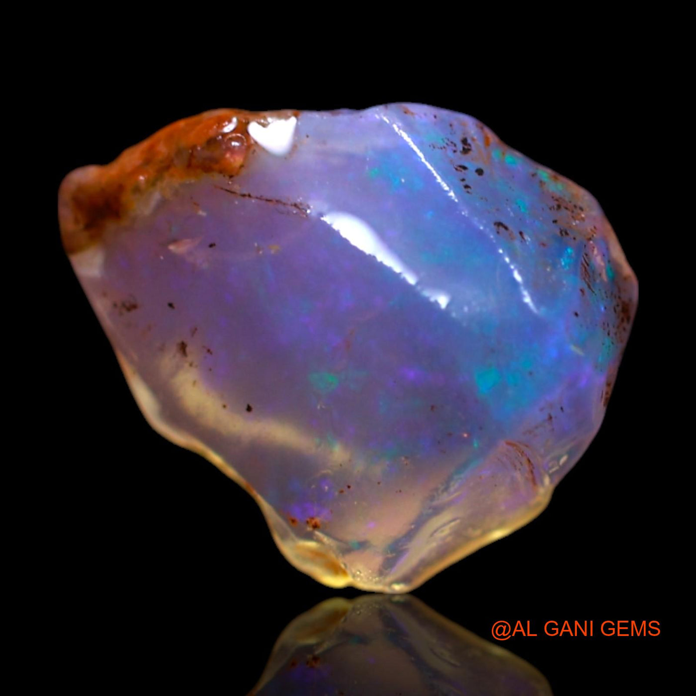 2.00 Cts Natural Australian Fire Opal Loose Gemstone Fancy Rough 10x8x5 mm RG-594