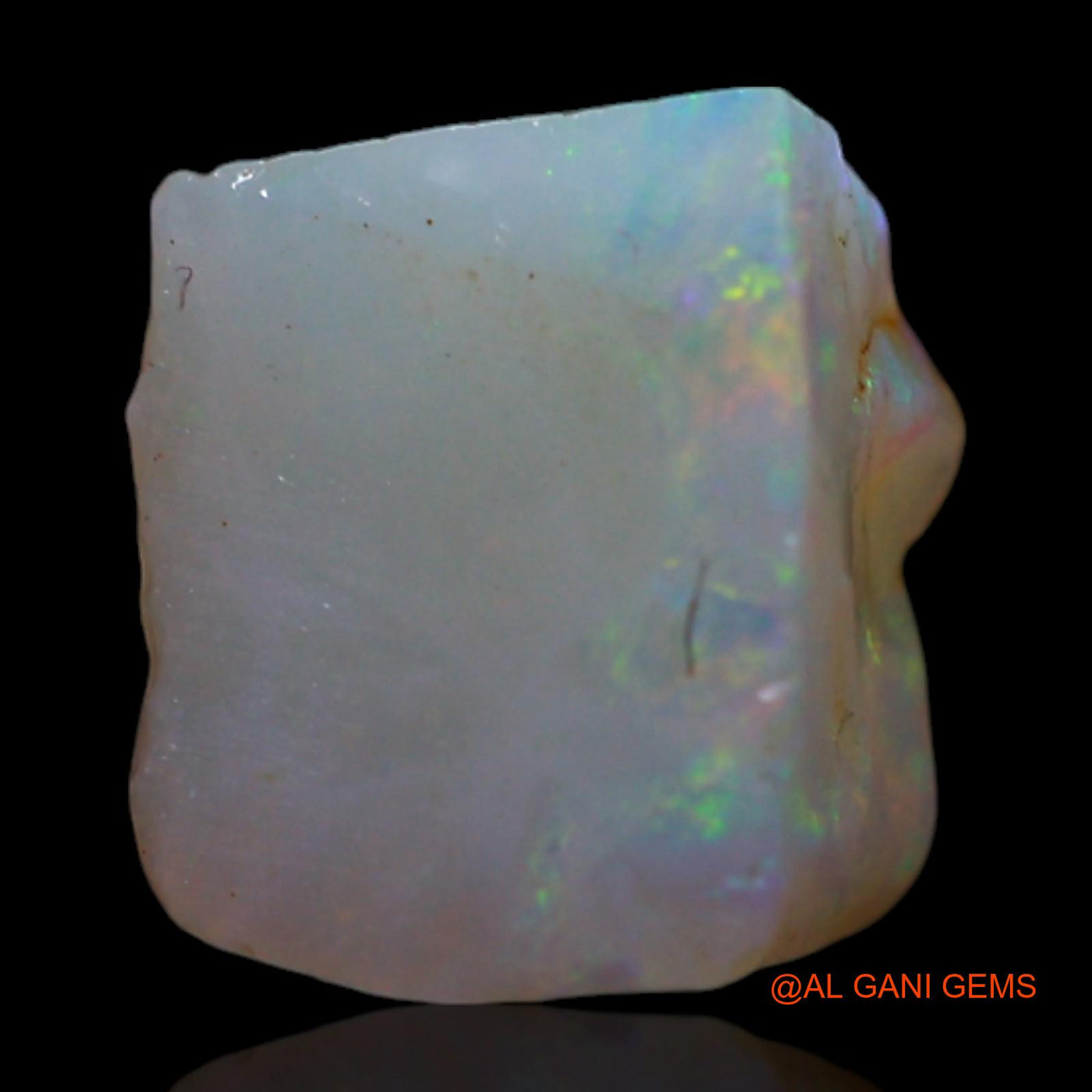 Natural Untreated Fire Opal Loose Gemstone Fancy Rough From Australia 2.00 Cts 8x7x5 mm RG-596