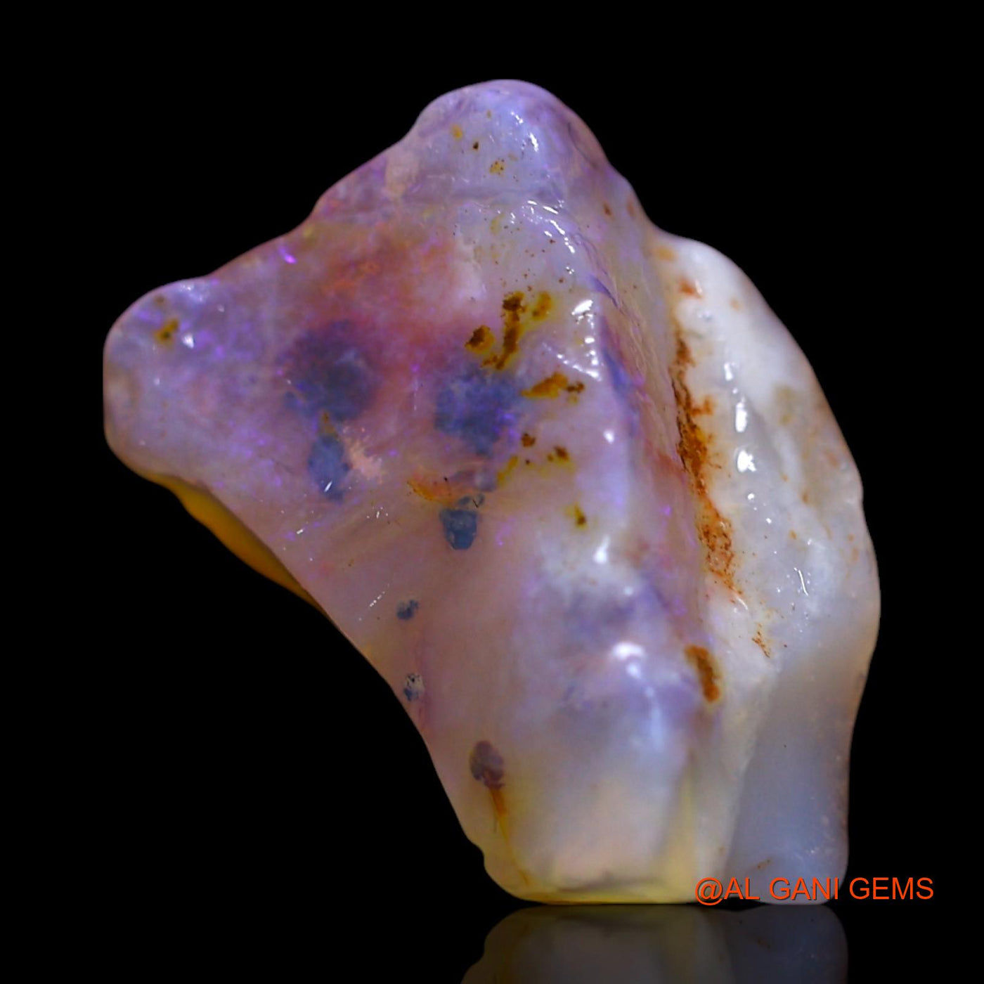 Natural Fire Opal Gemstone 3.00 Cts Loose Fancy Rough From Australia 13x9x5 mm RG-59